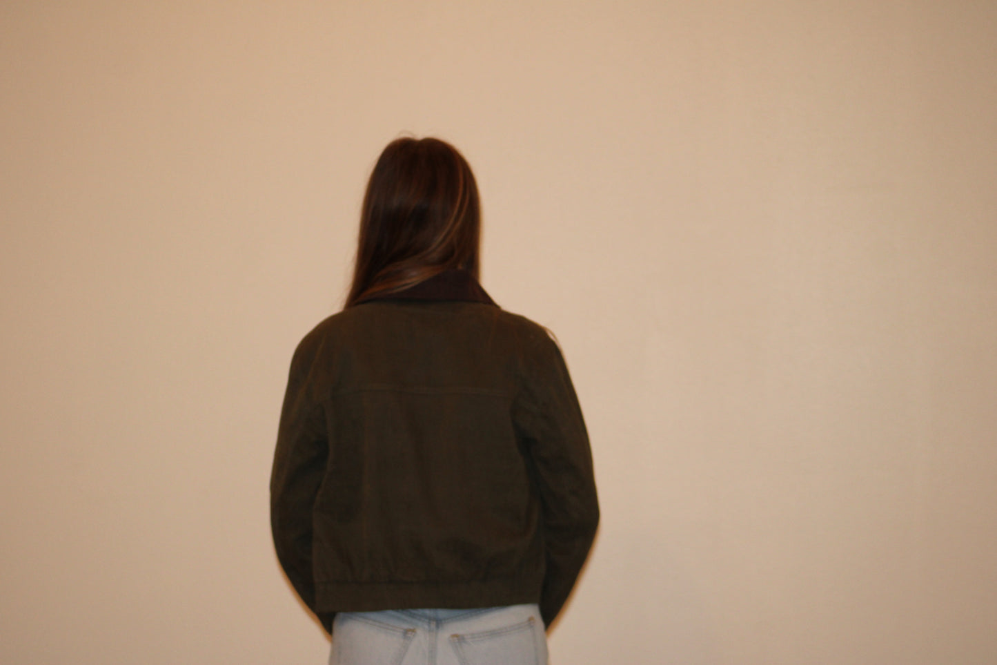 Contrast Corduroy Jacket