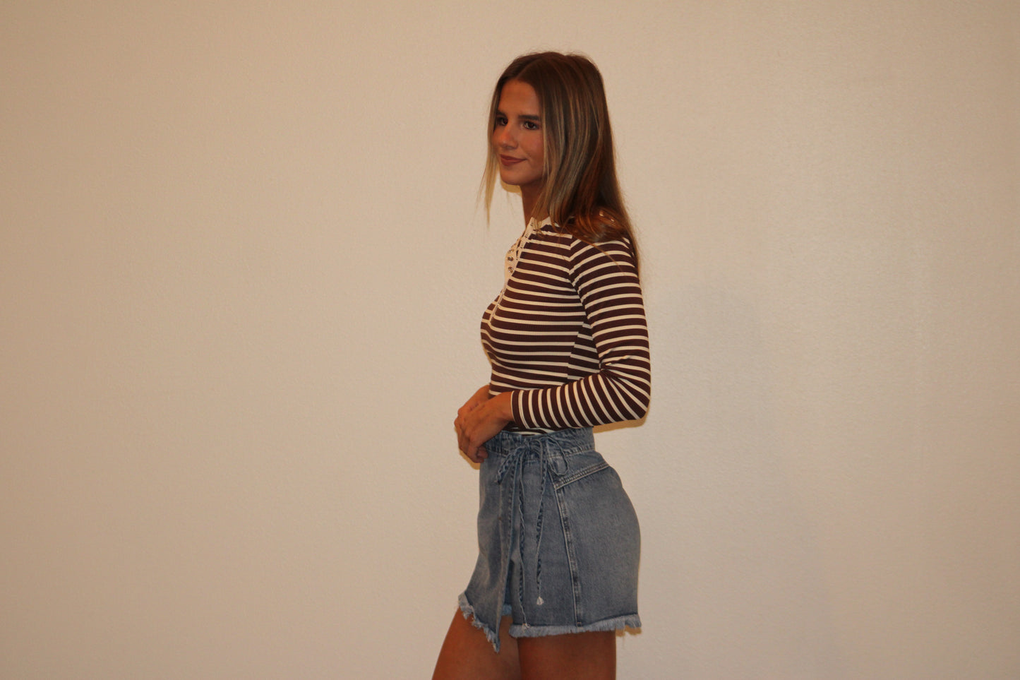 Denim and Bows Skort