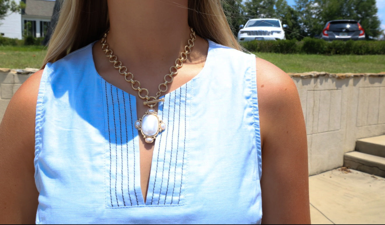Pearl Oval Ncklace