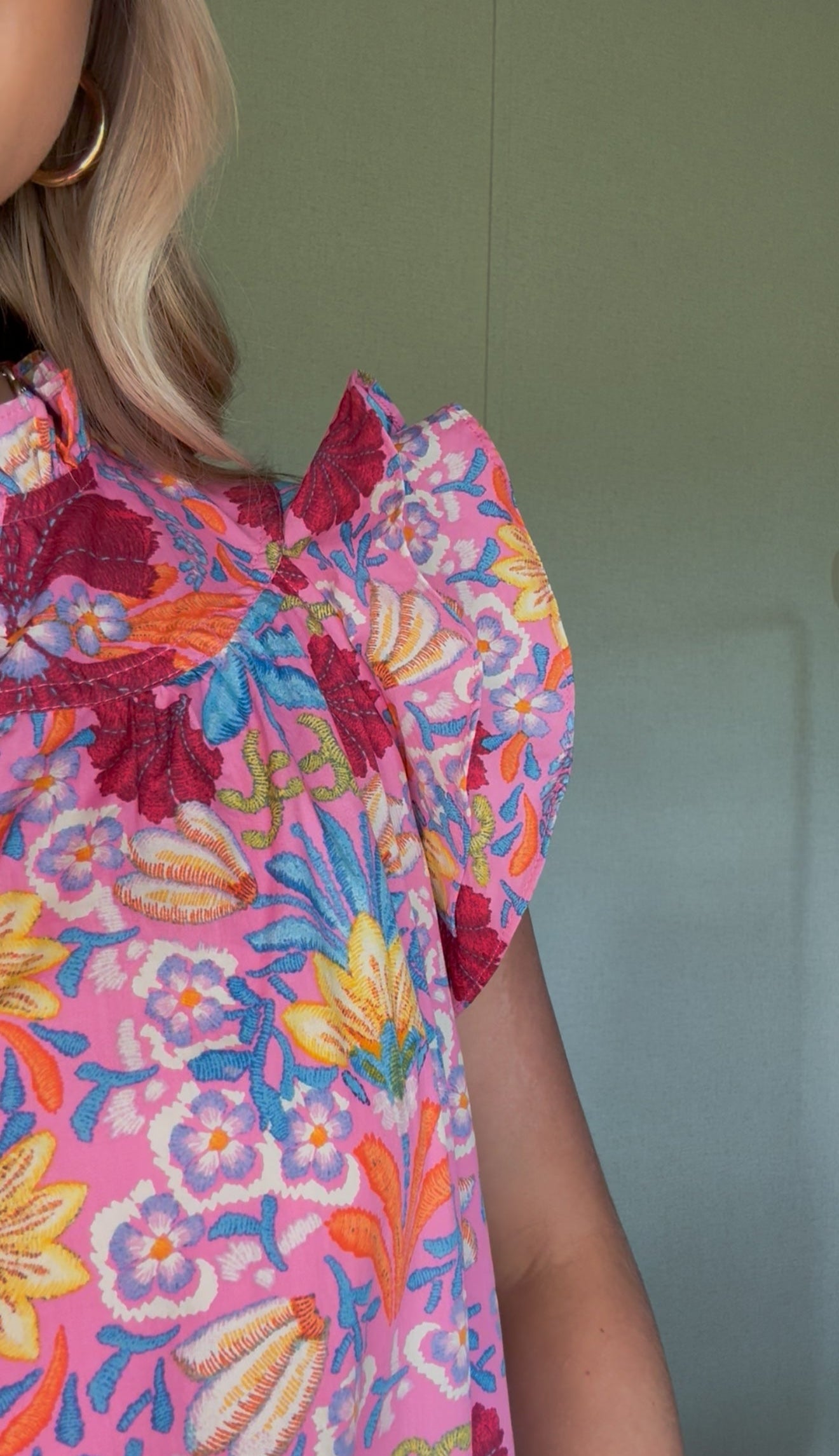 Pink Floral Top