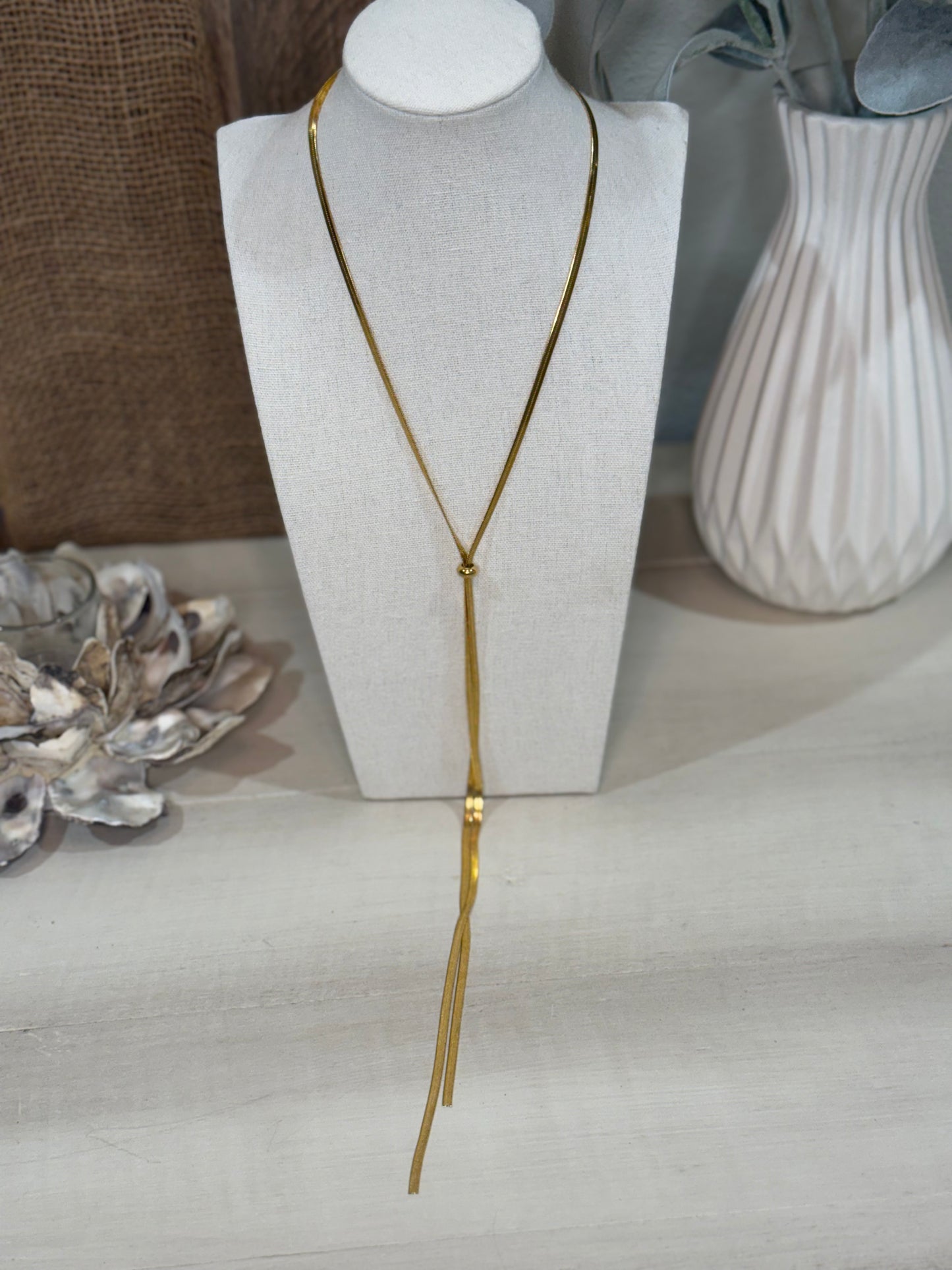 Snake Chain Y Necklace