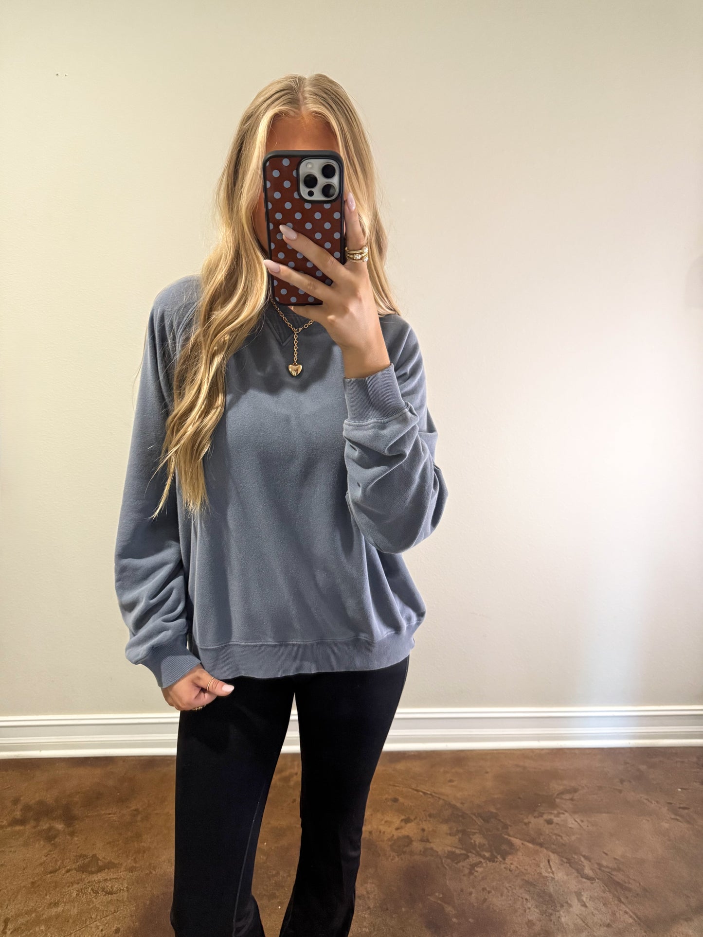 Sophia Sweatshirt (Dusty Navy)