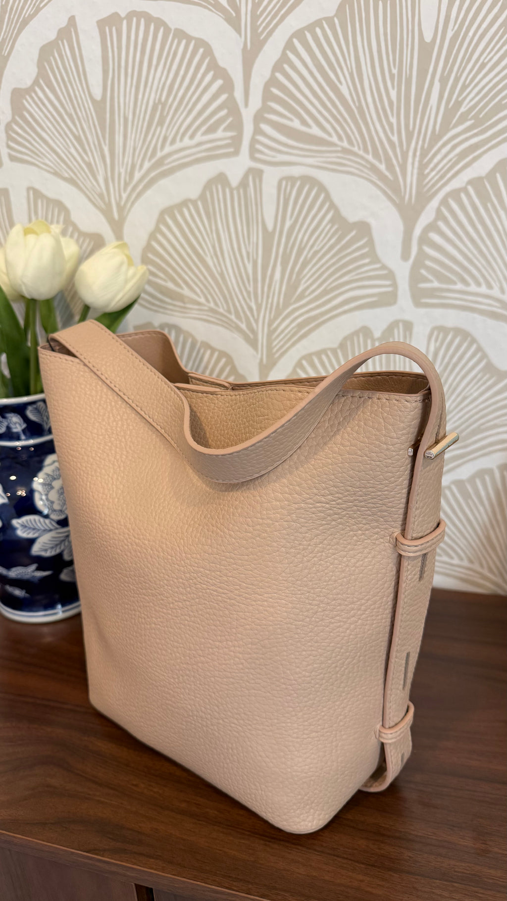 Tan Bucket Bag
