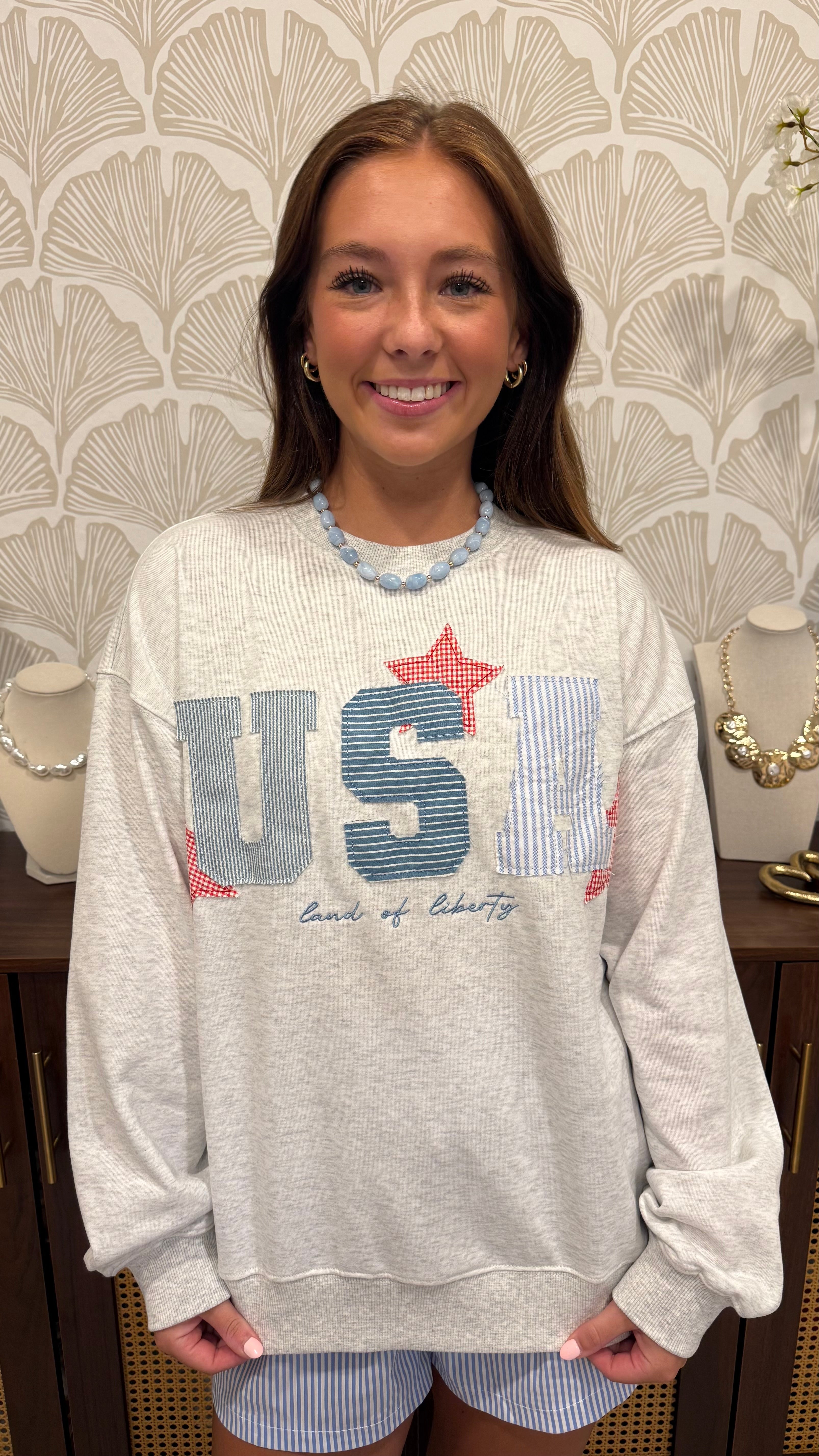 USA Patchwork Sweatshirt