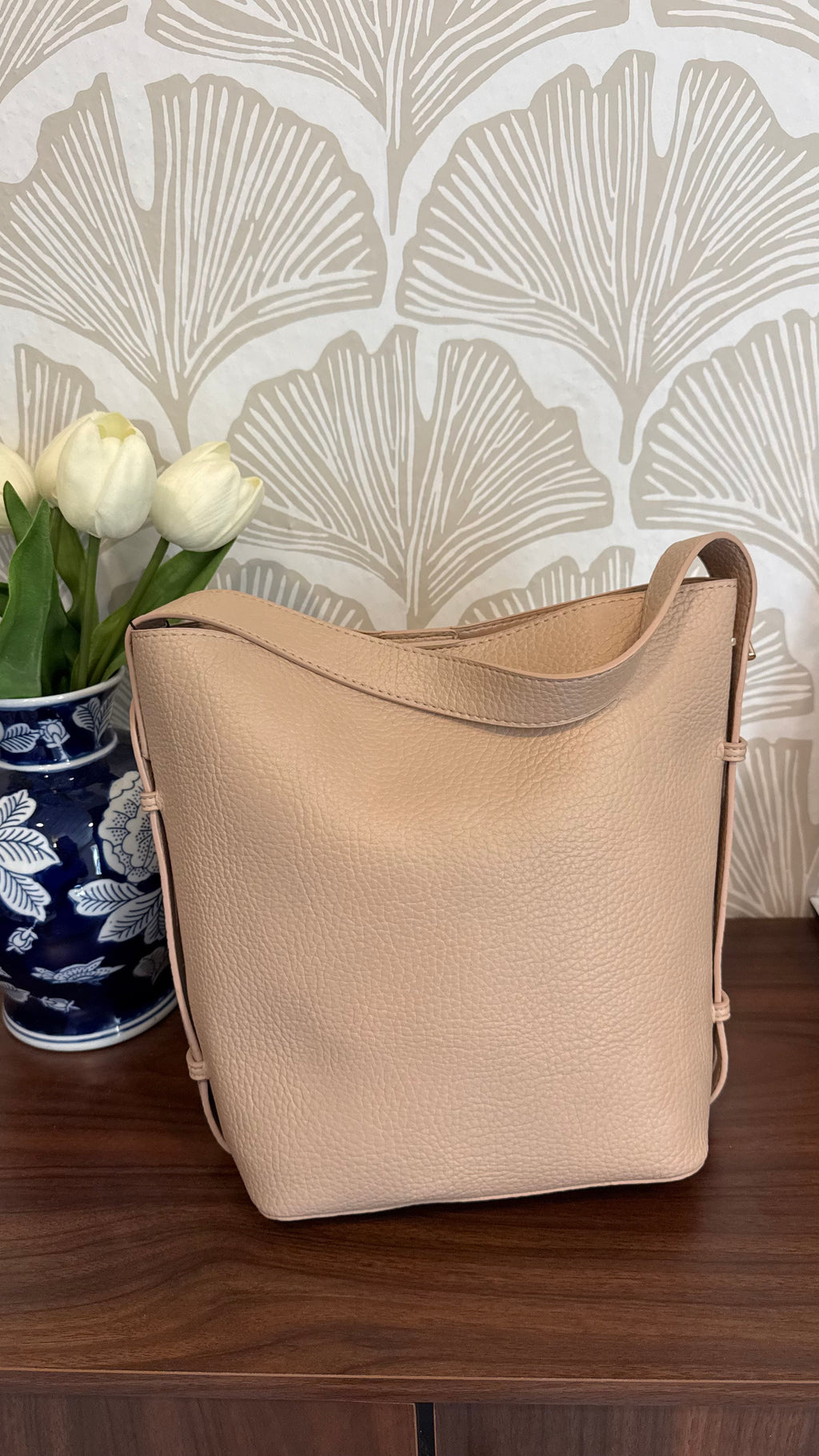 Tan Bucket Bag