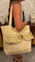 Ruffle Beach Bag