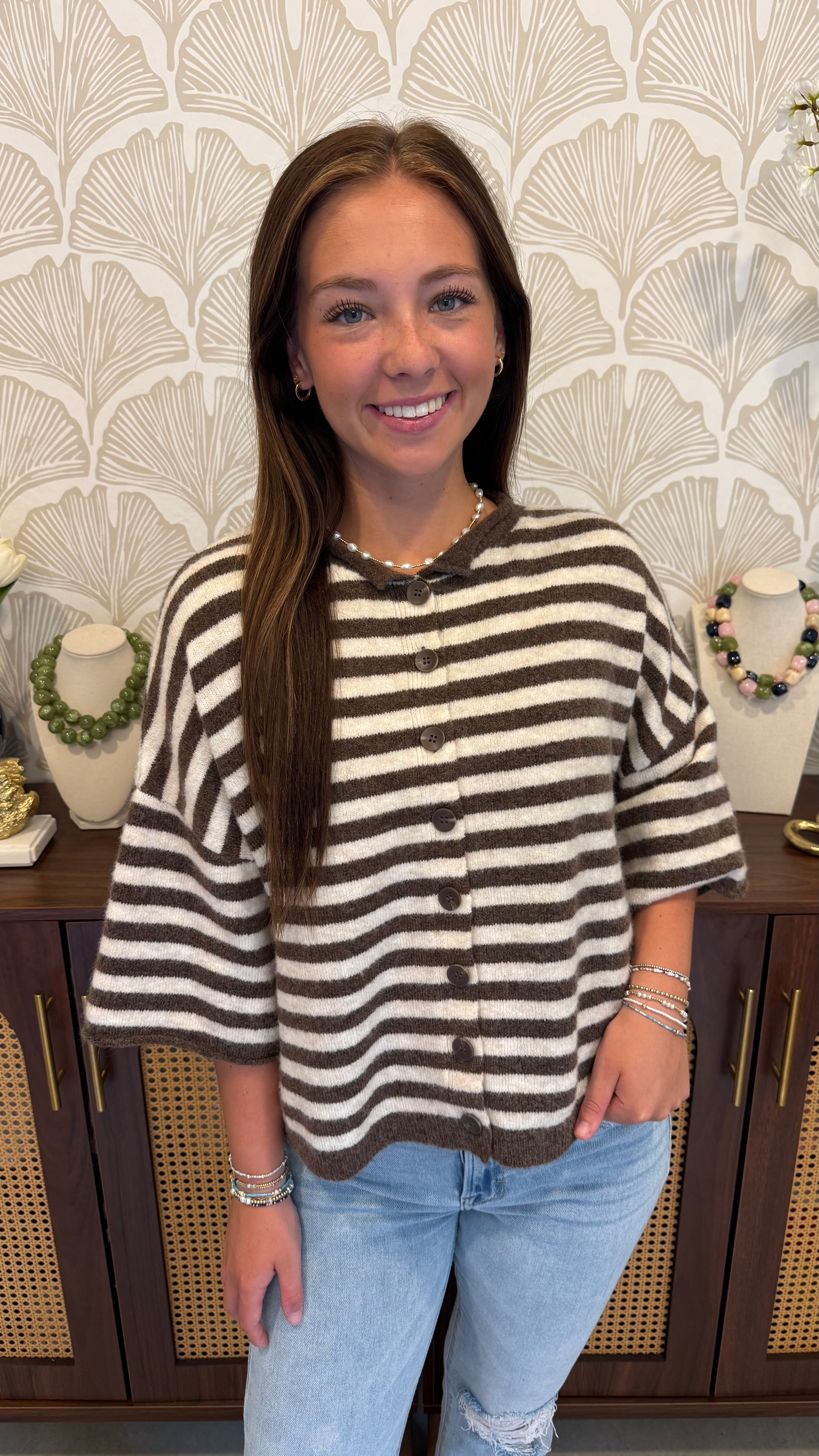 The Chocolate Striped Top