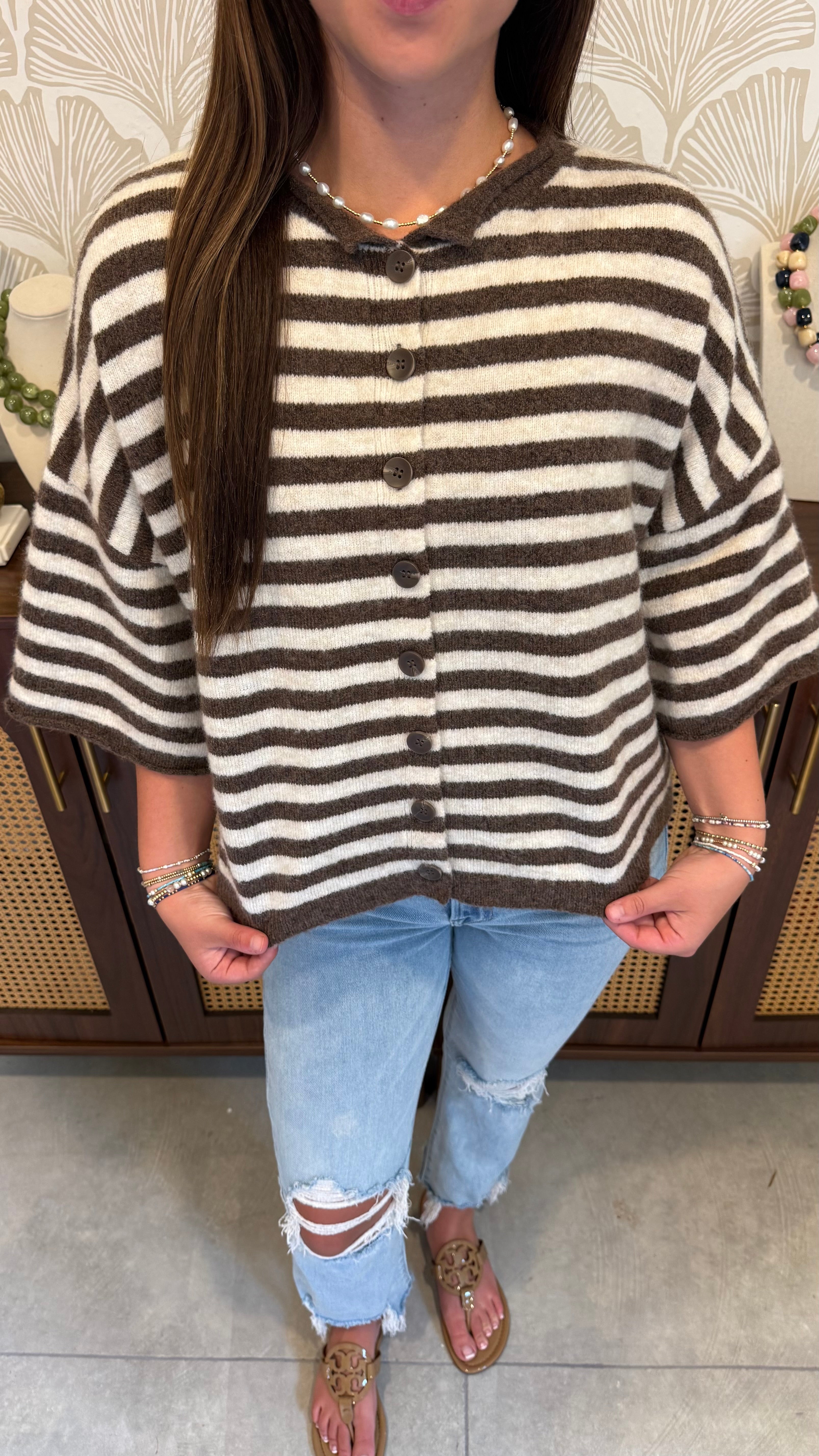 The Chocolate Striped Top