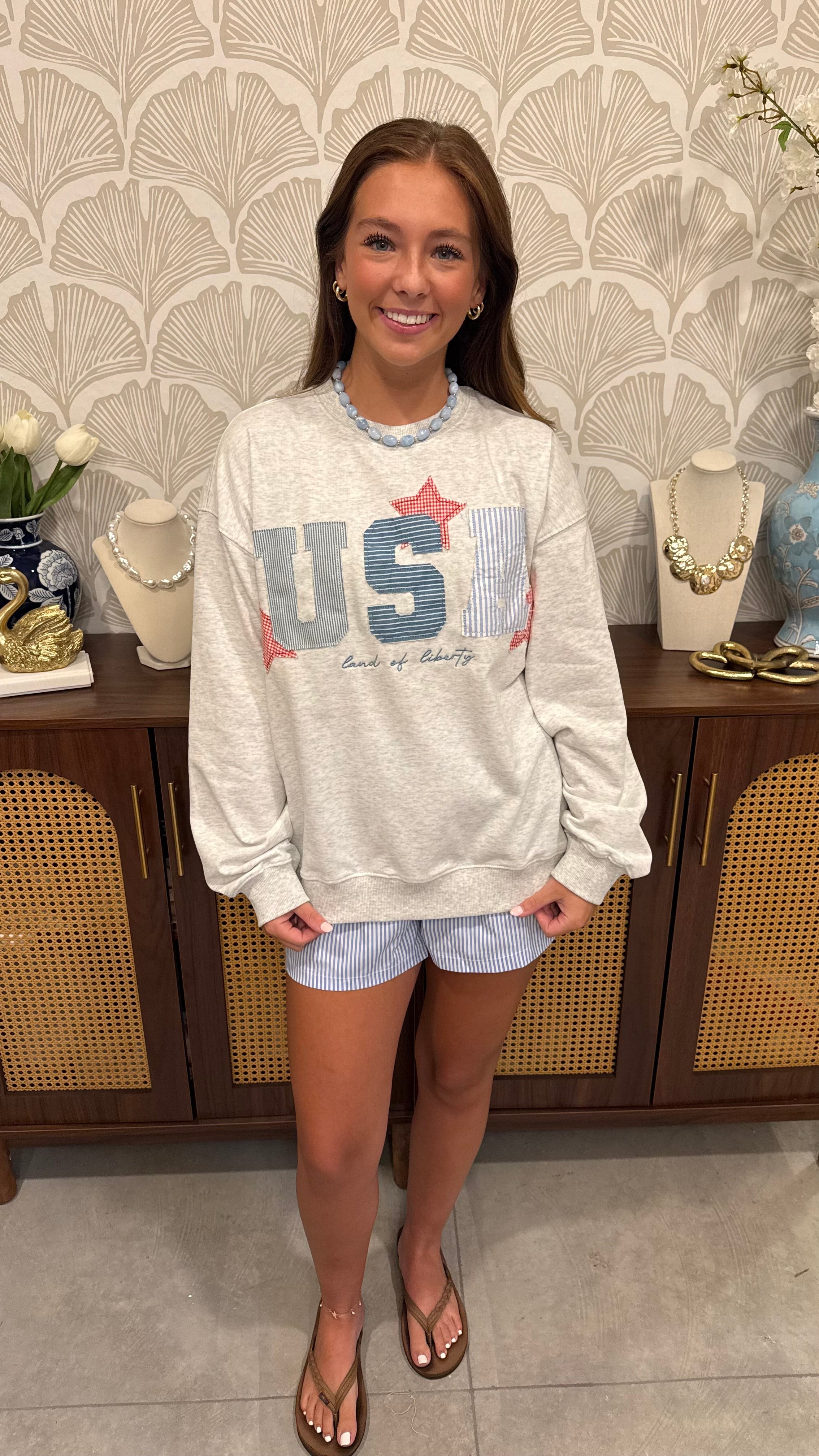 USA Patchwork Sweatshirt