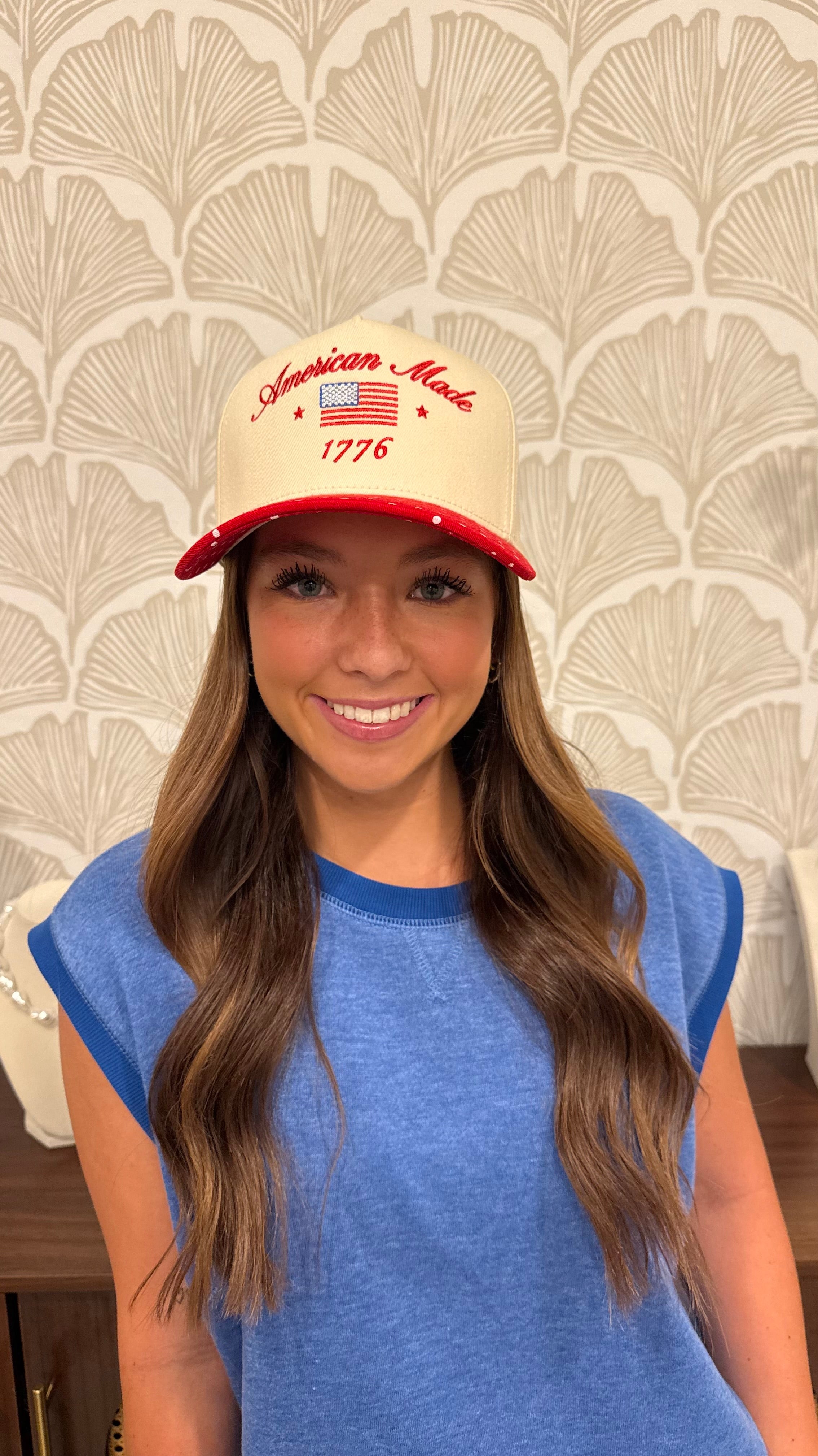 American Made Polka Dot Hat