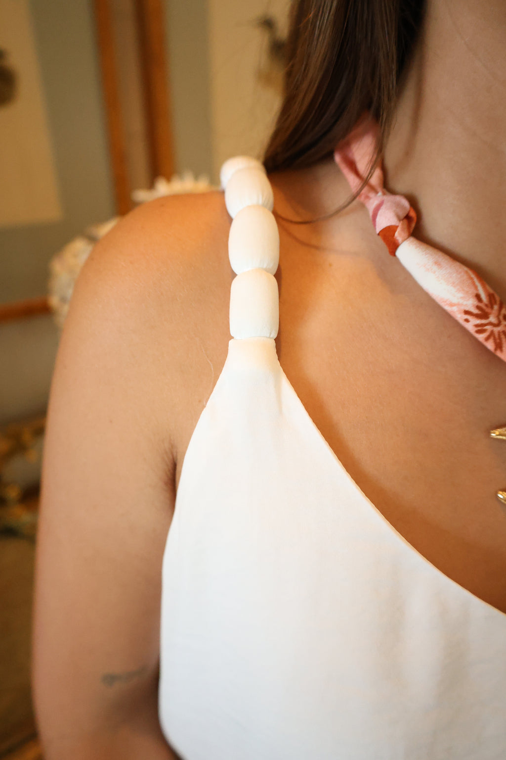 Classic V Neck With Strap Details