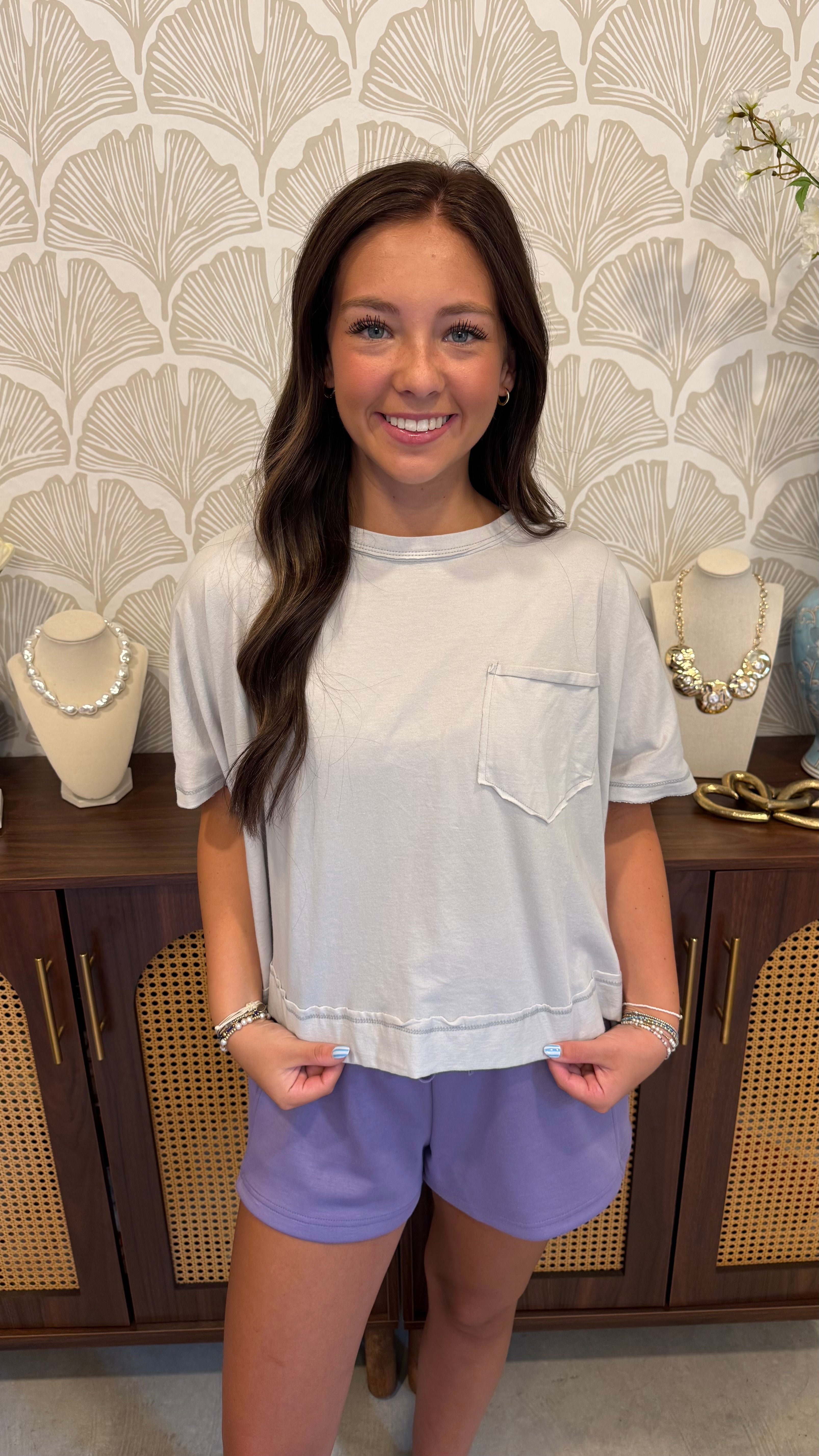 Front Pocket Boxy Top