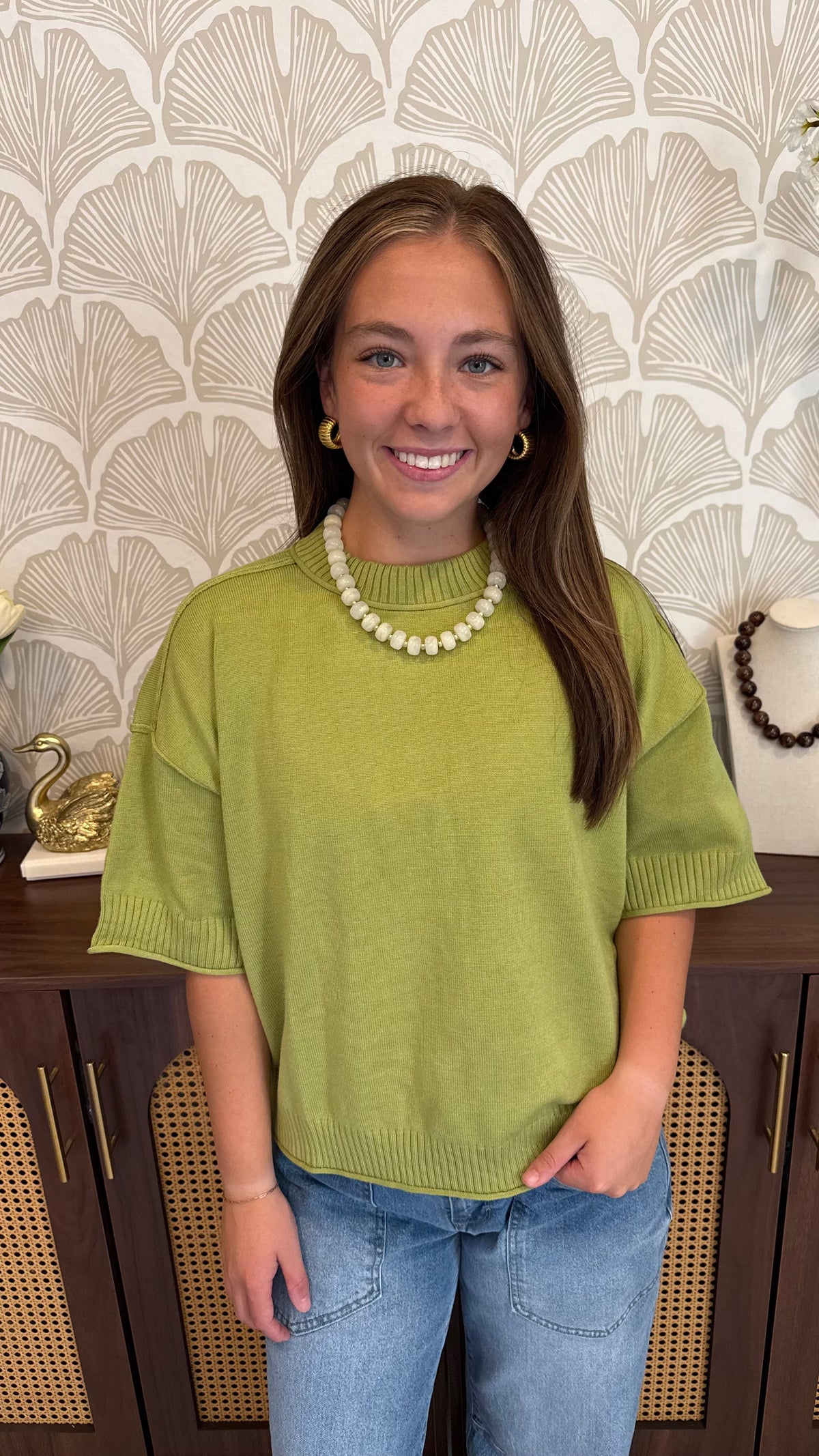 Effortless Olive Top
