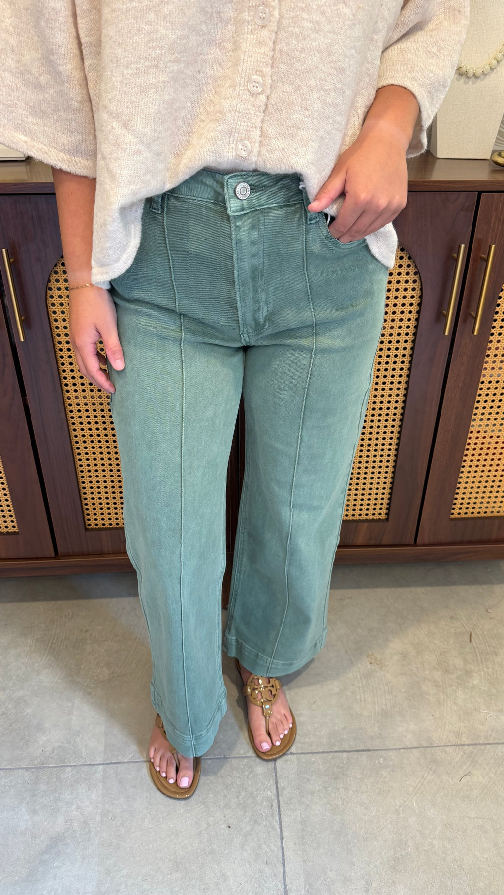 Olive Grove Jeans