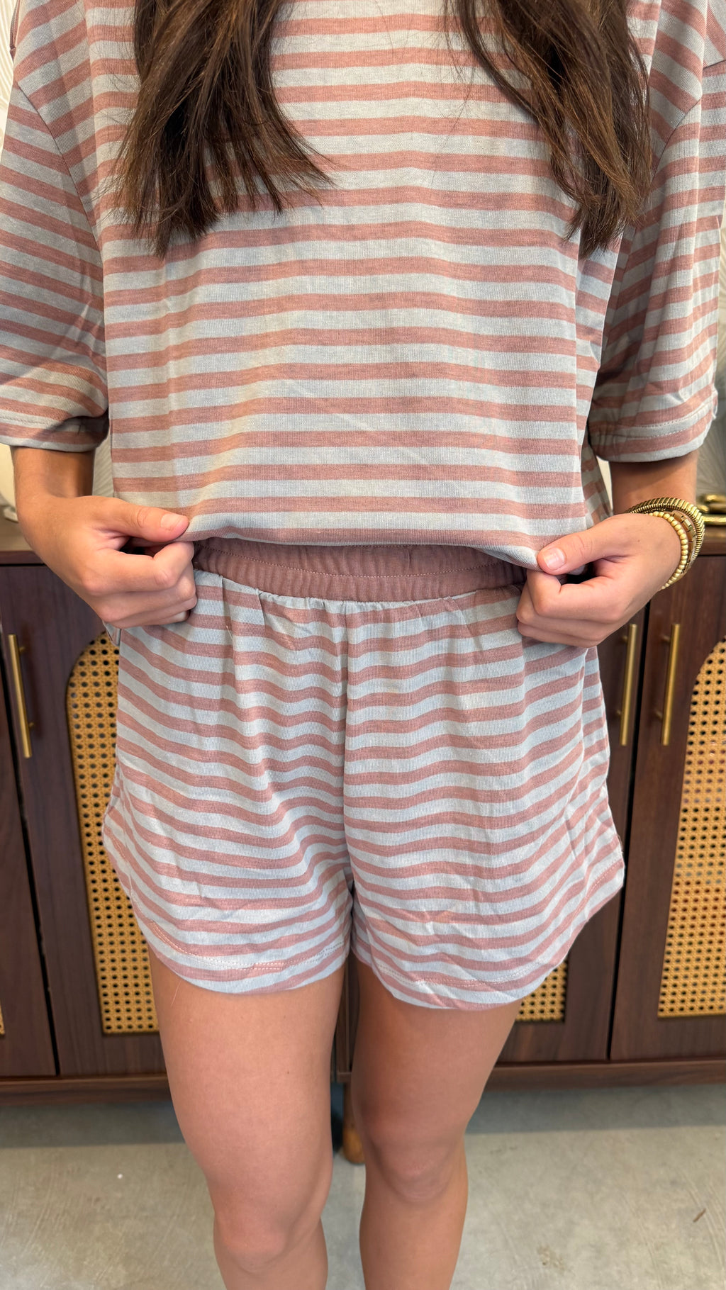 Autumn Hues Striped Set