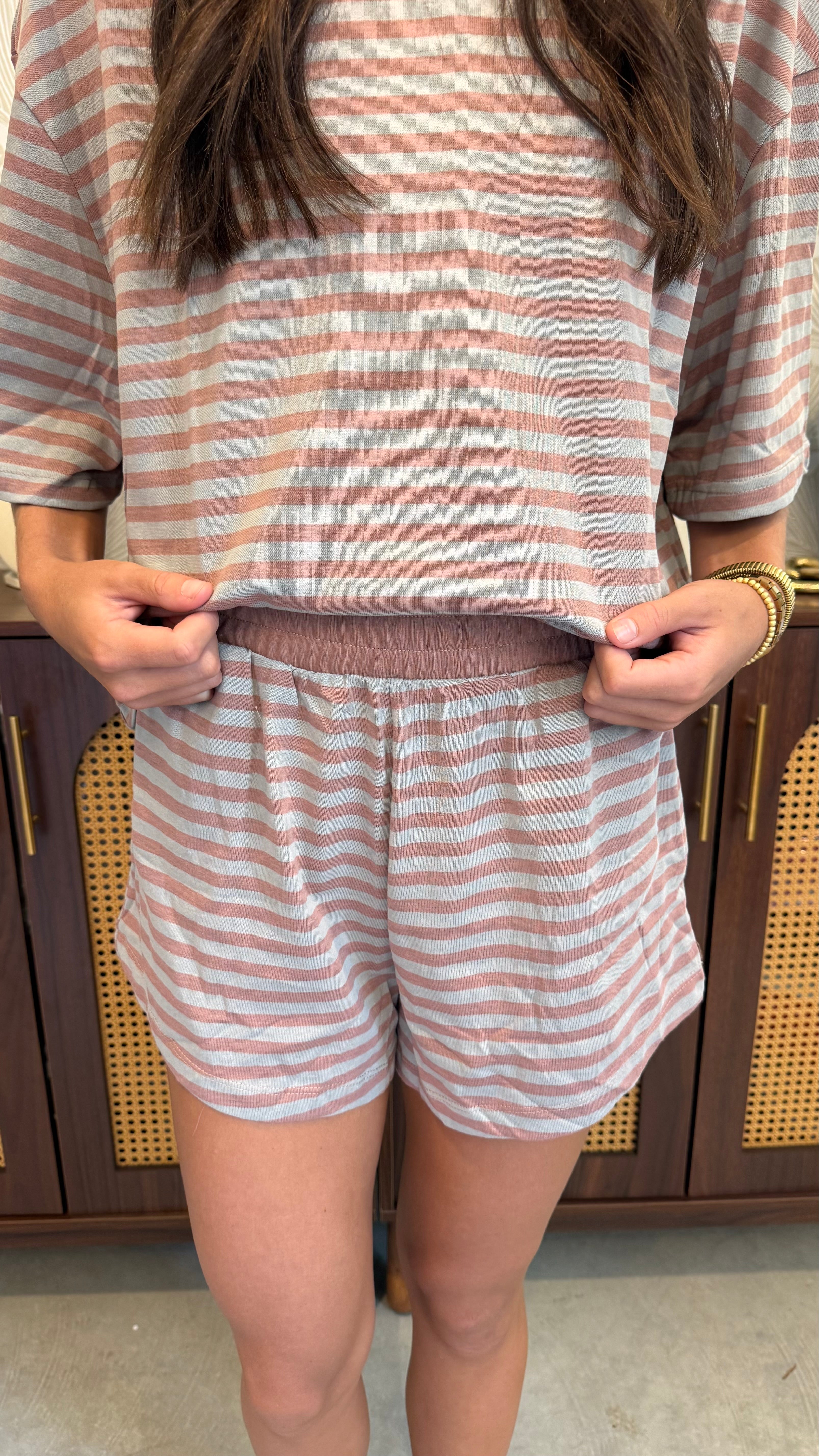 Autumn Hues Striped Set
