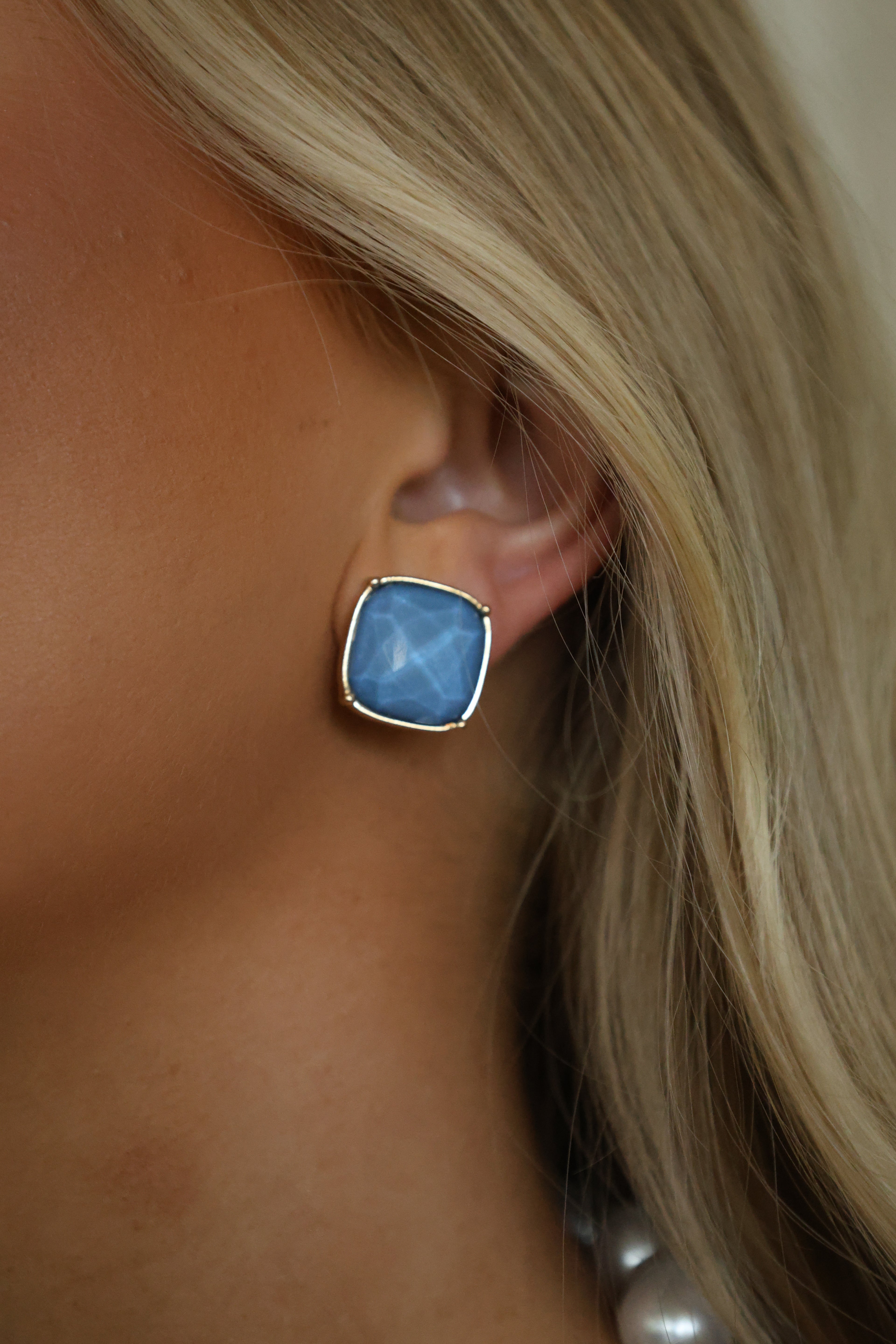 Blue Stone Earrings
