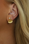 Pearl Shell Stud Earrings