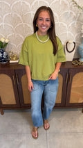 Effortless Olive Top