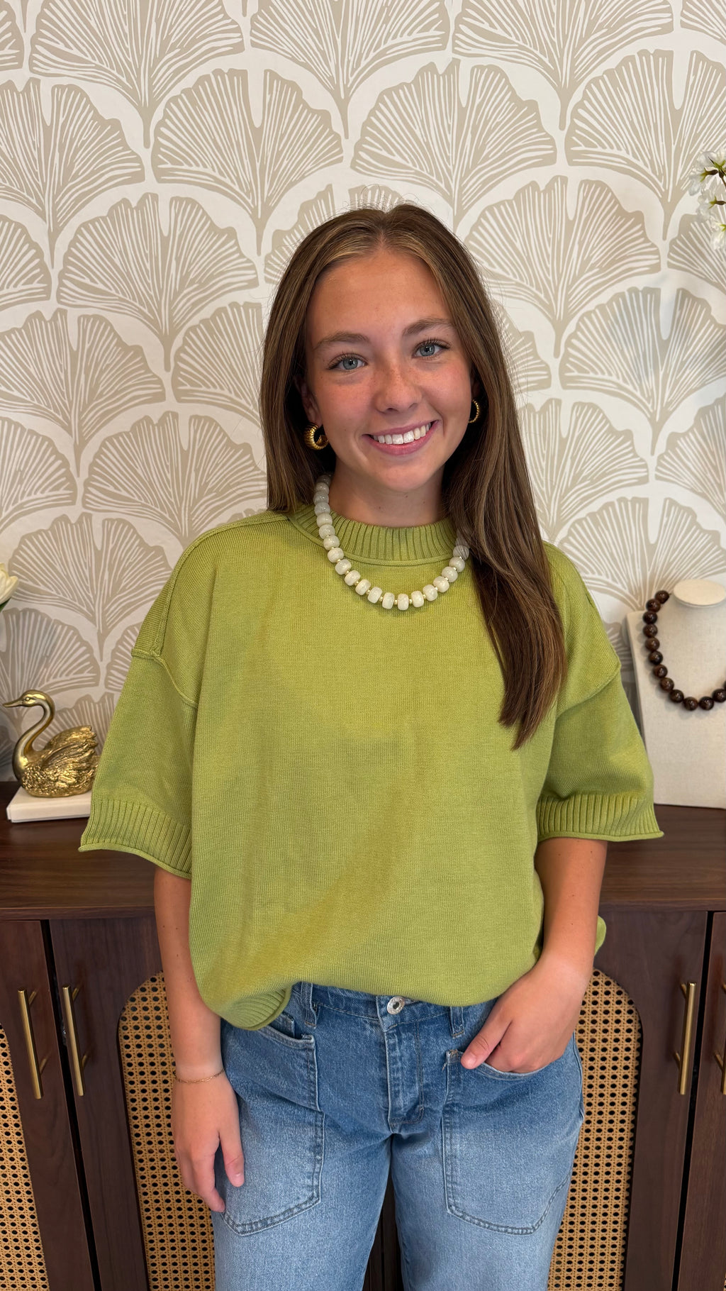 Effortless Olive Top