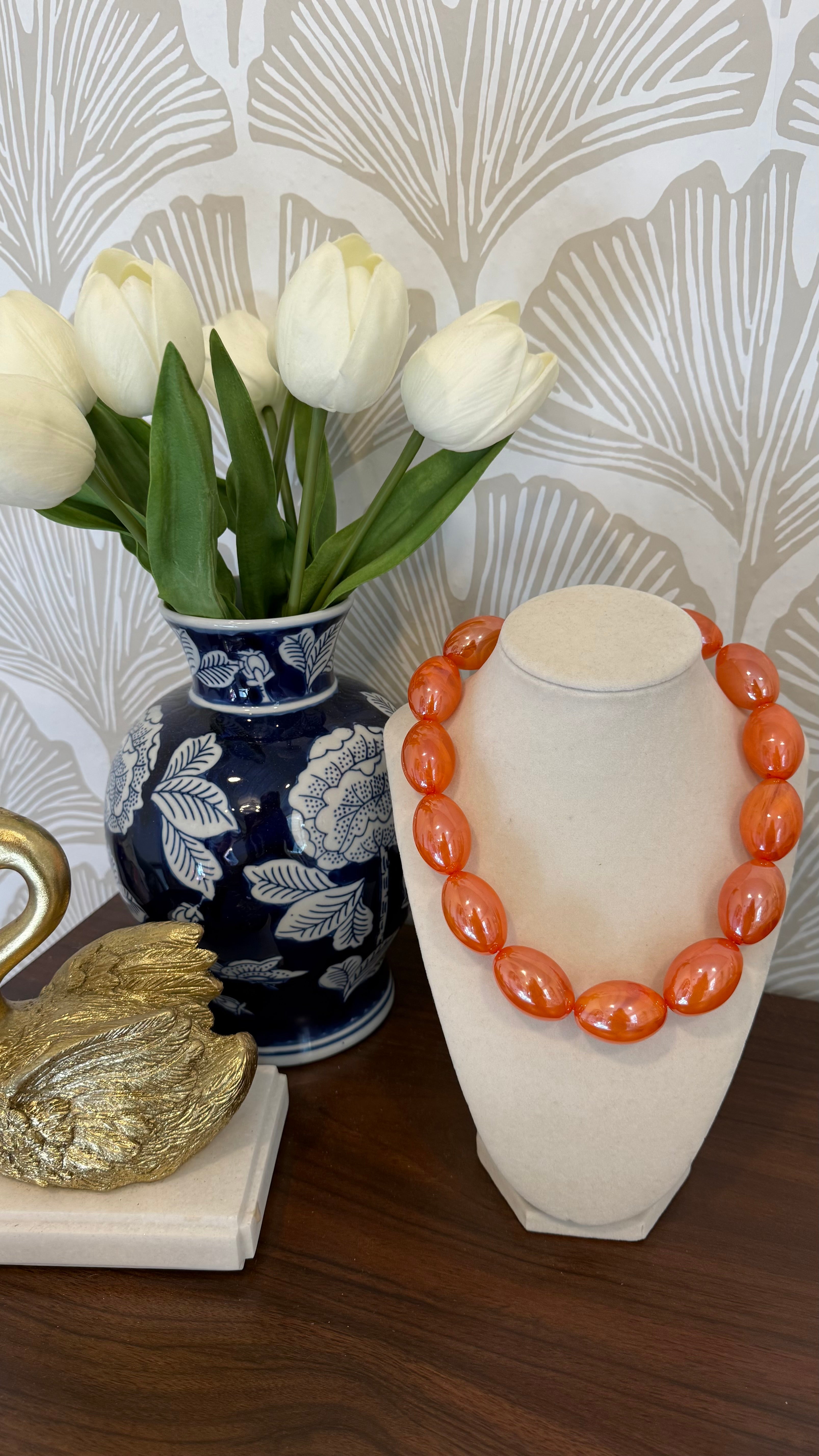Orange Kiss Necklace