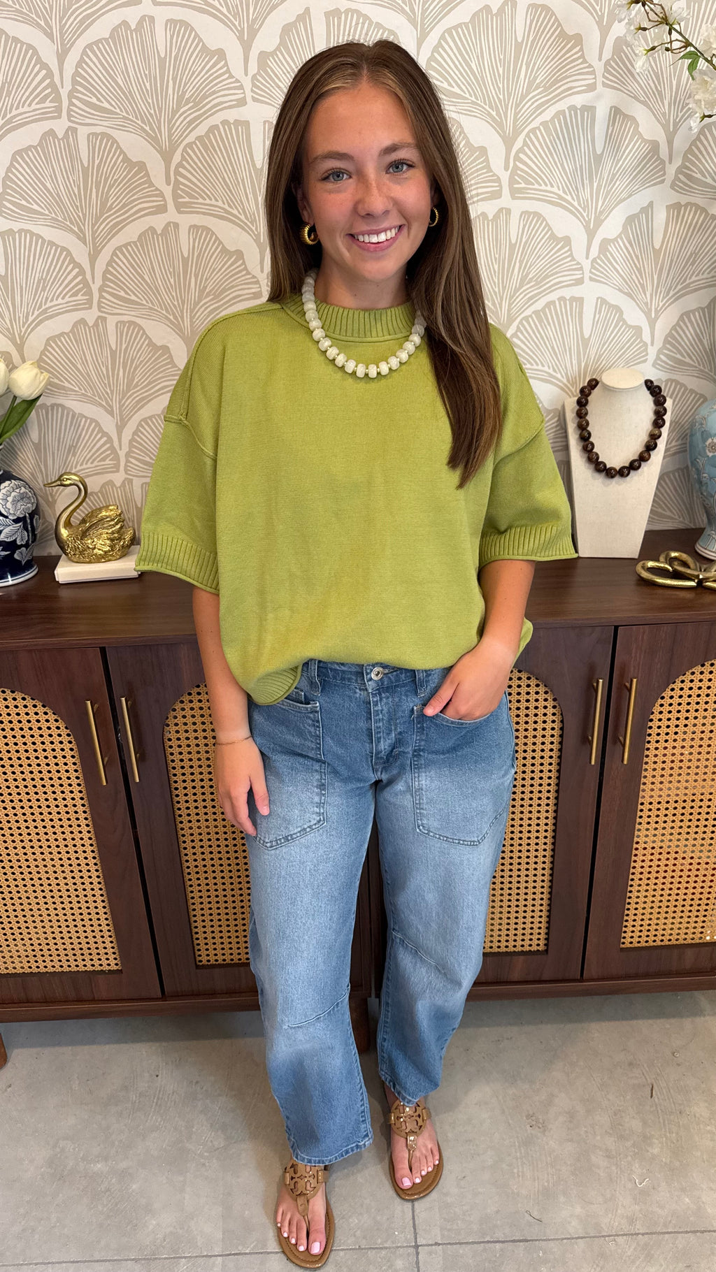 Effortless Olive Top