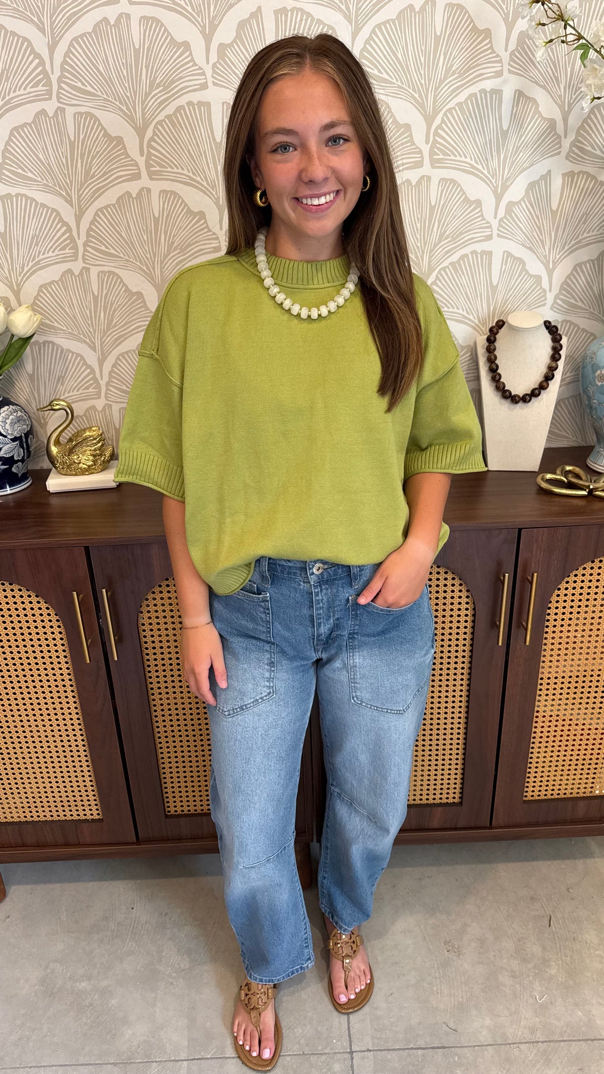 Effortless Olive Top