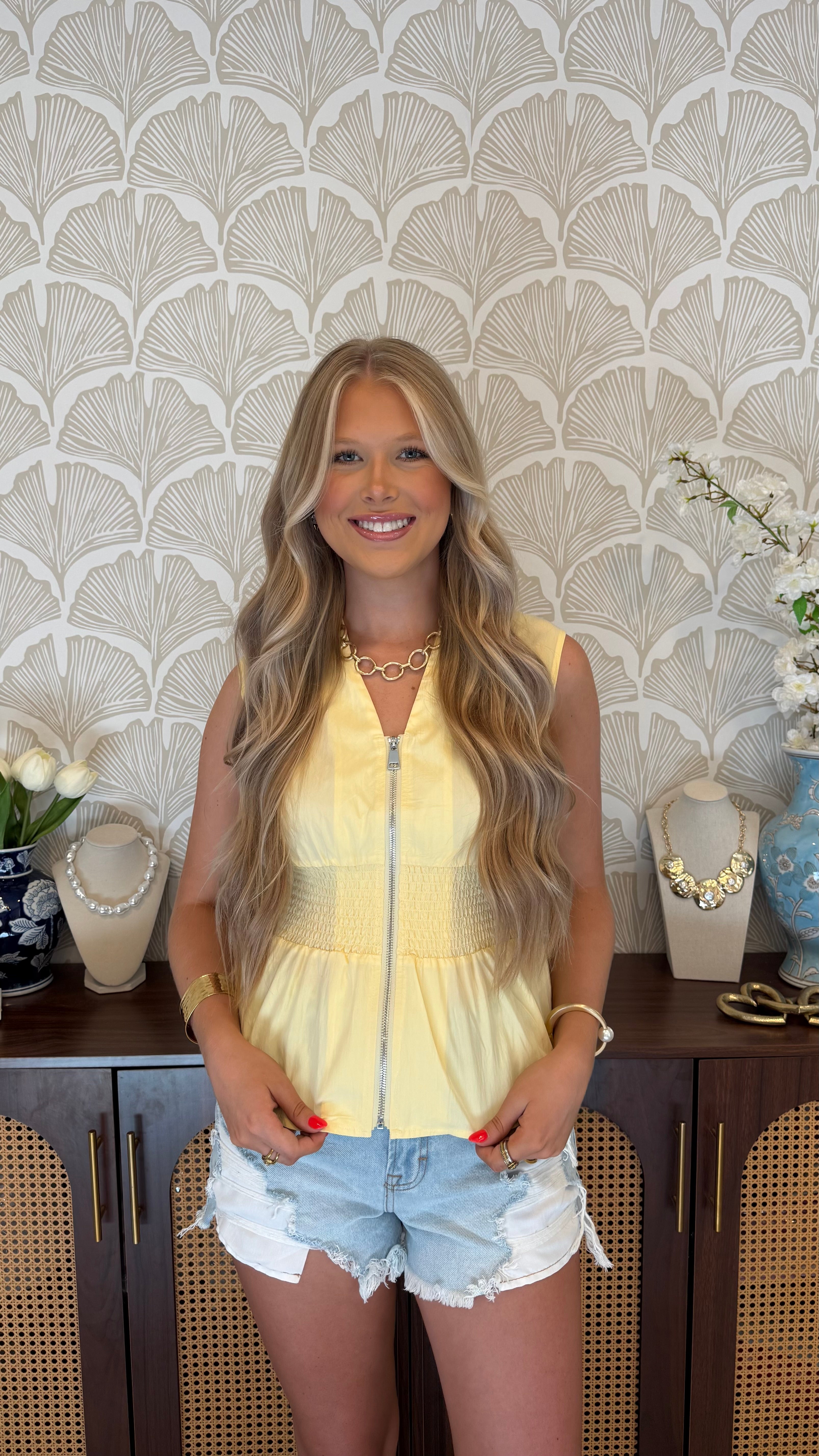 Sunshine Zip Top