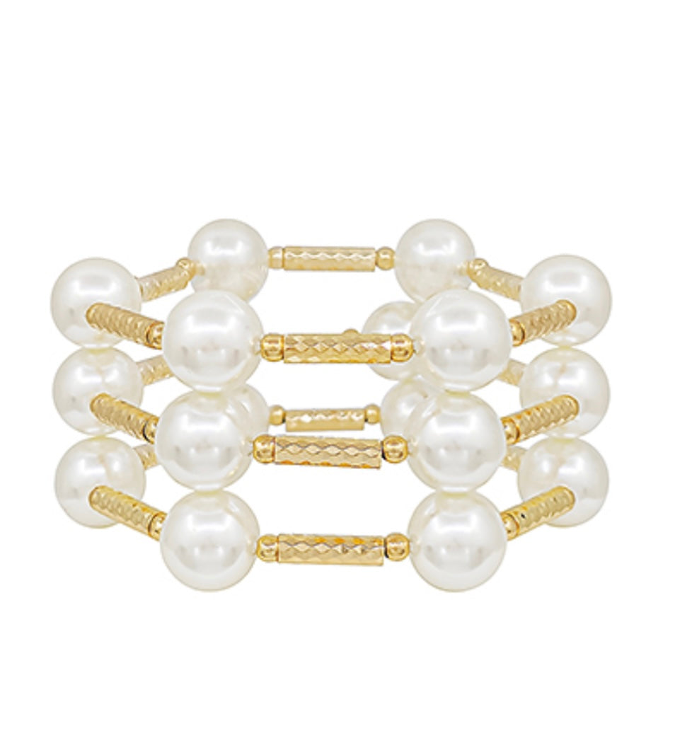 Pearl 3 Pack Bracelet