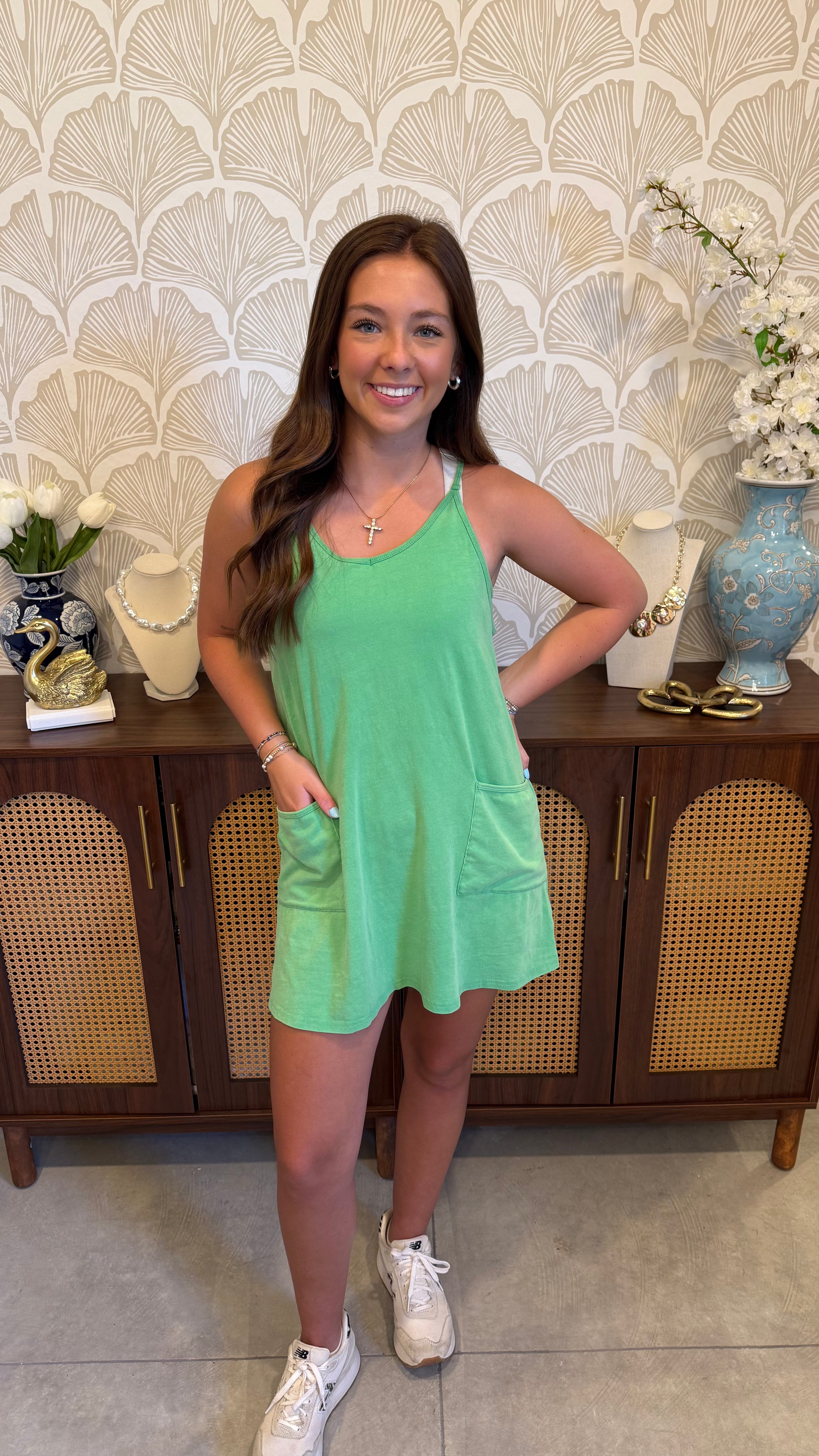 Green Pop Dress