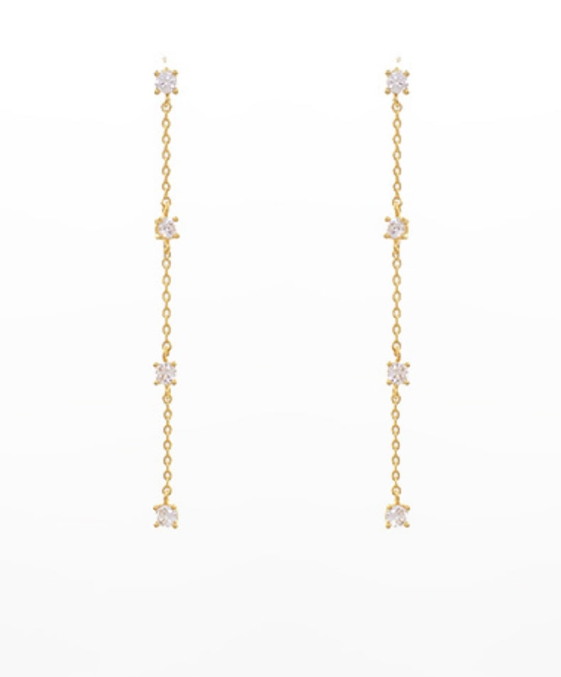 Diamond Linear Earrings