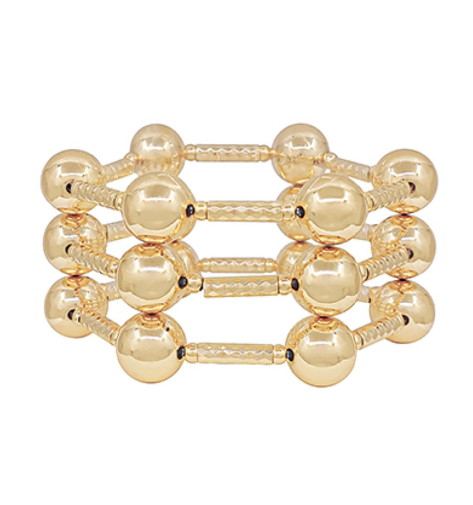 Gold 3 Pack Bracelet