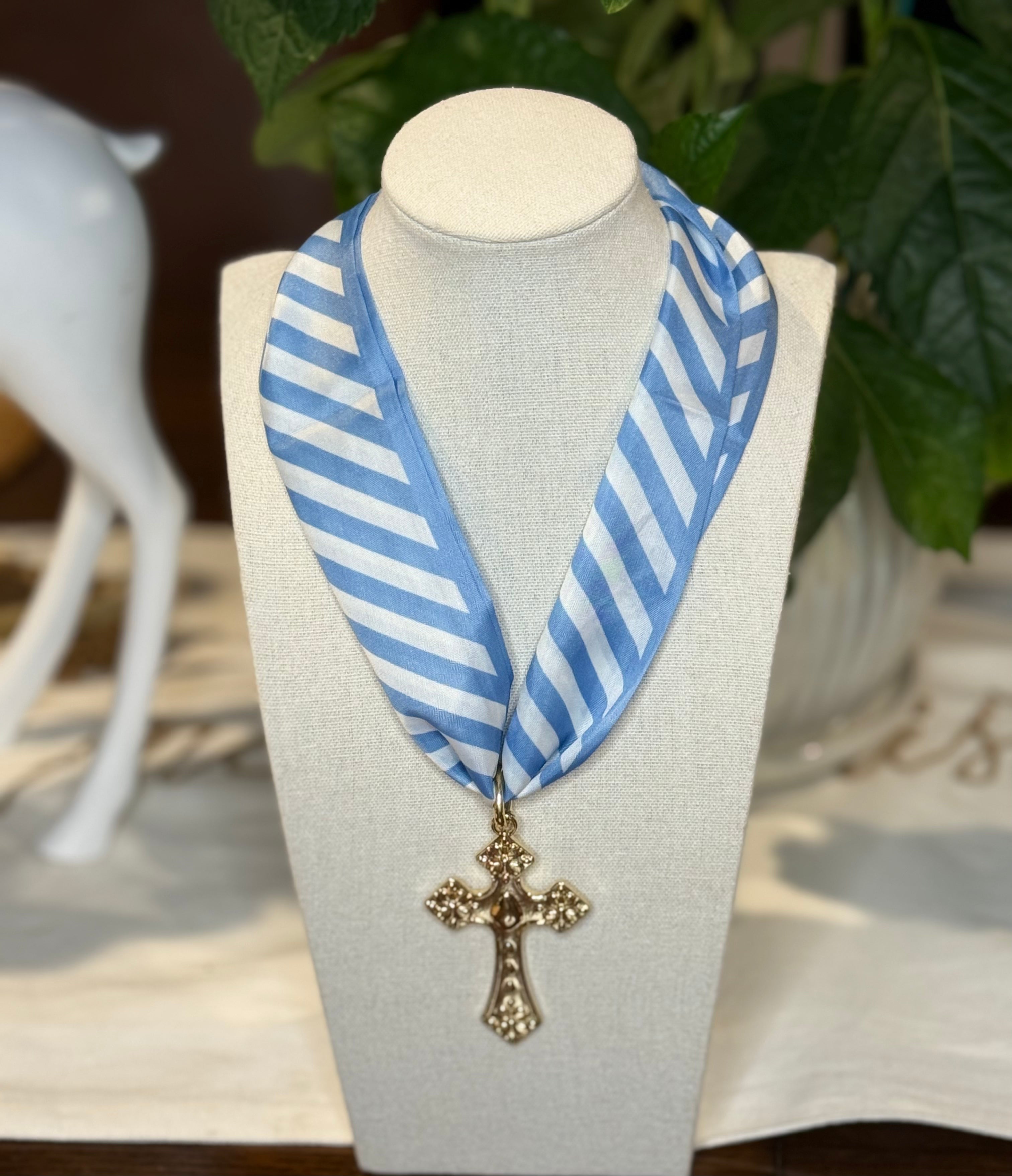 Crossed Up Scarf Necklace