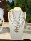 Sweet Heart Scarf Necklace
