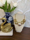 Sunburst Pearl Necklace