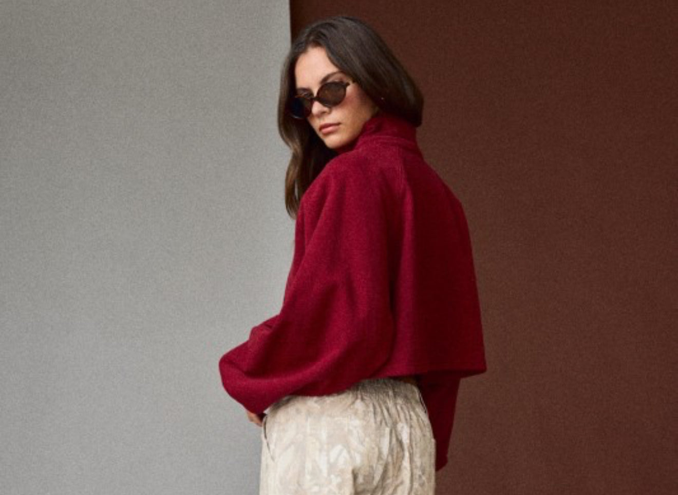 Wine Night Collared Pullover