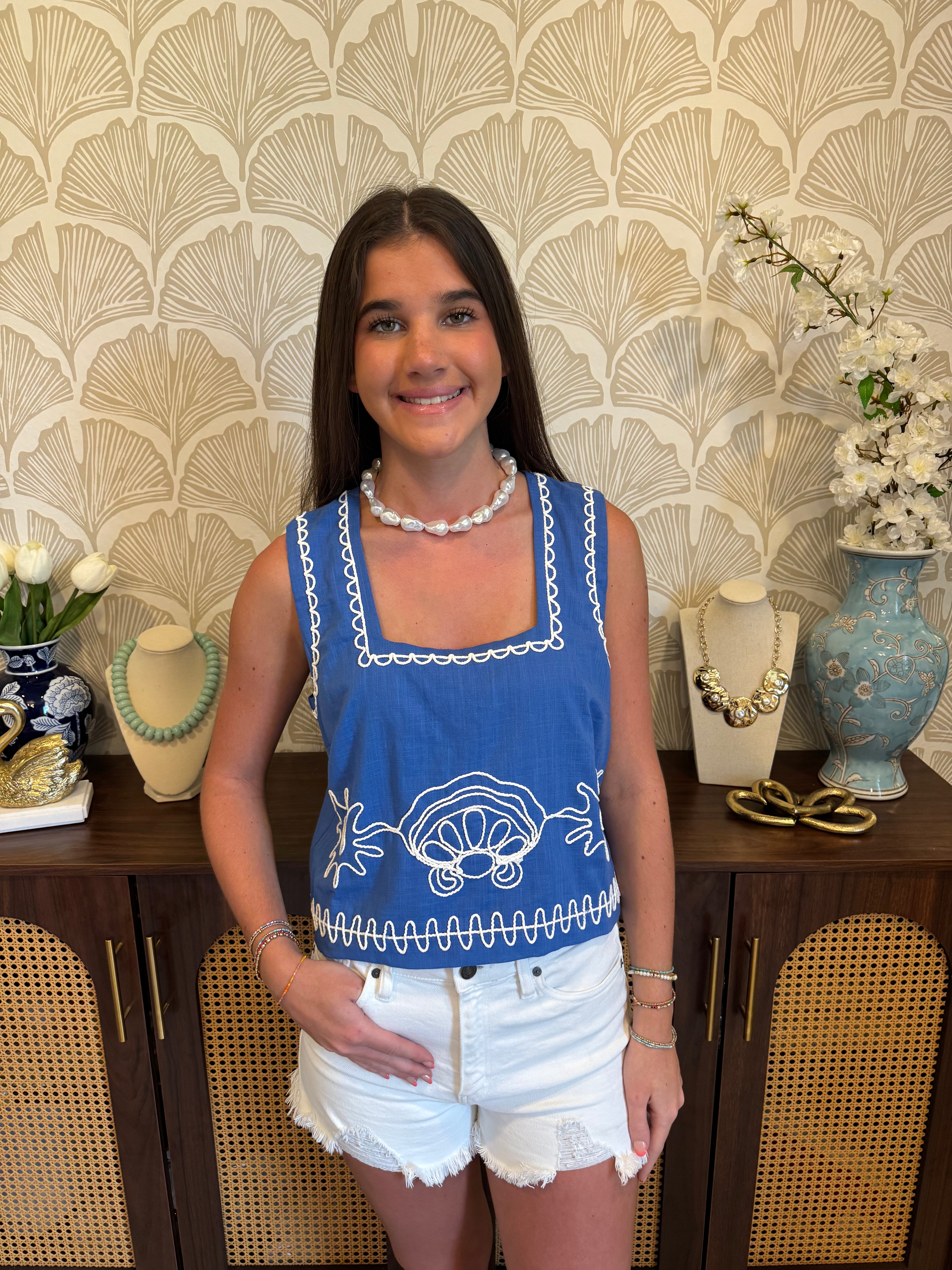 Bayside Blues Top