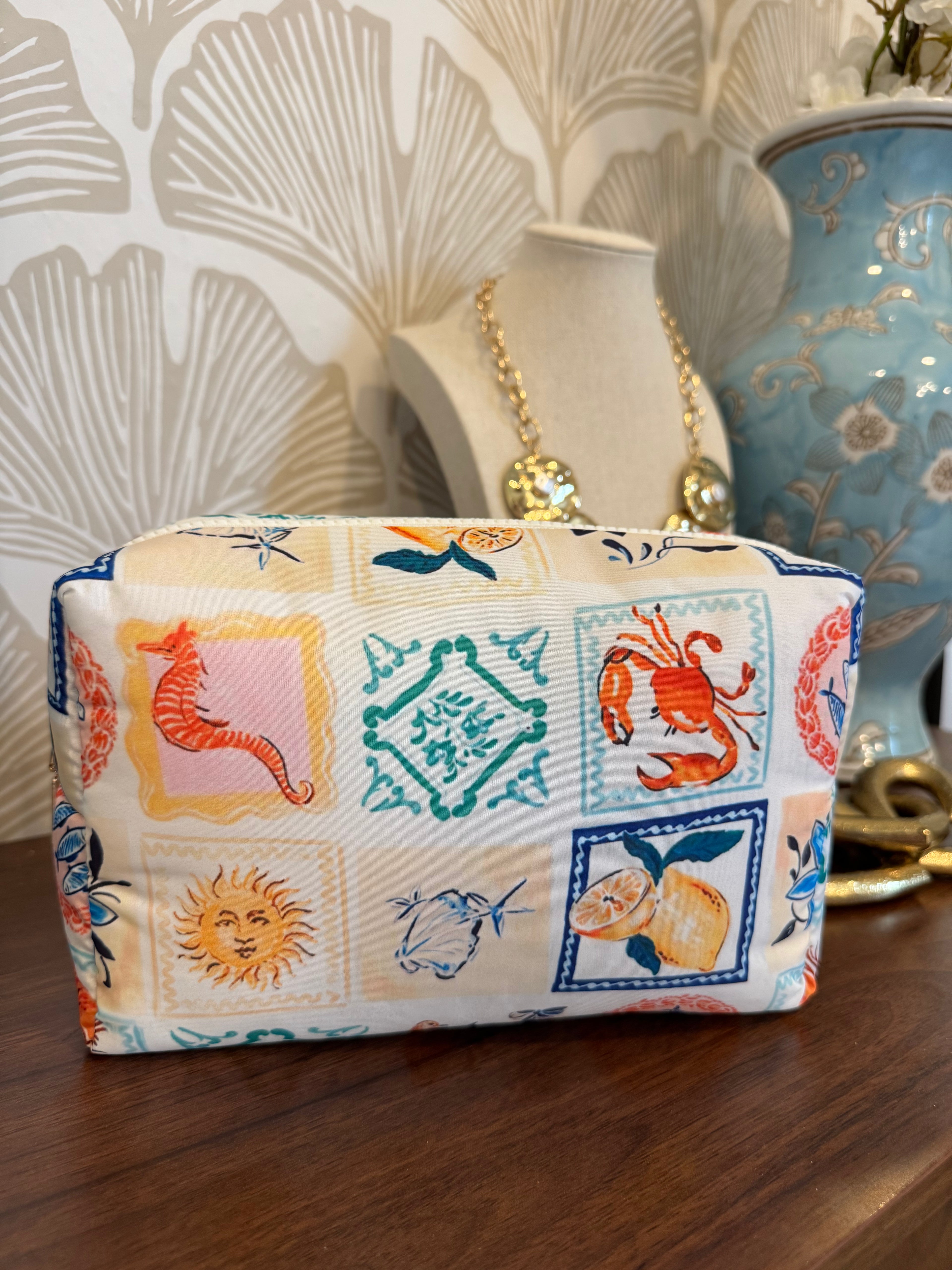 Amalfi Coast Cosmetic Bag