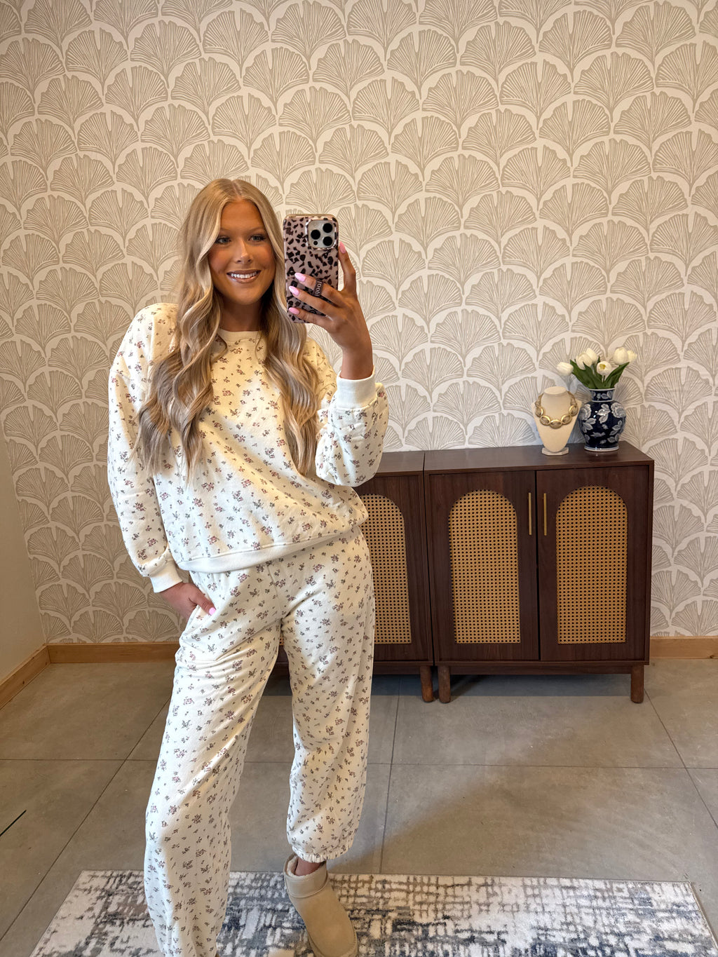 Fancy Floral Sweat Set