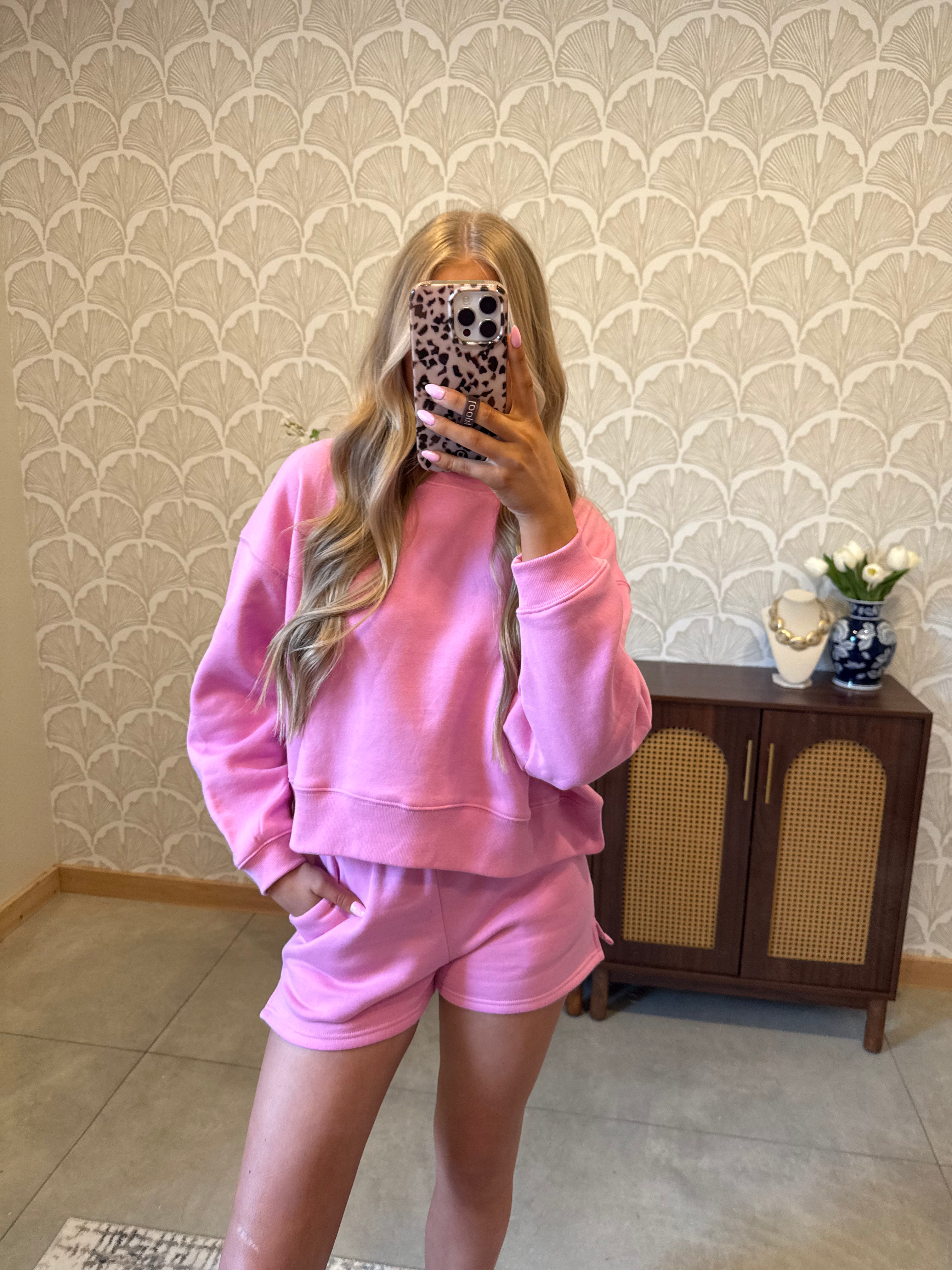 Scarlet Sweatshirt Set (Pink)