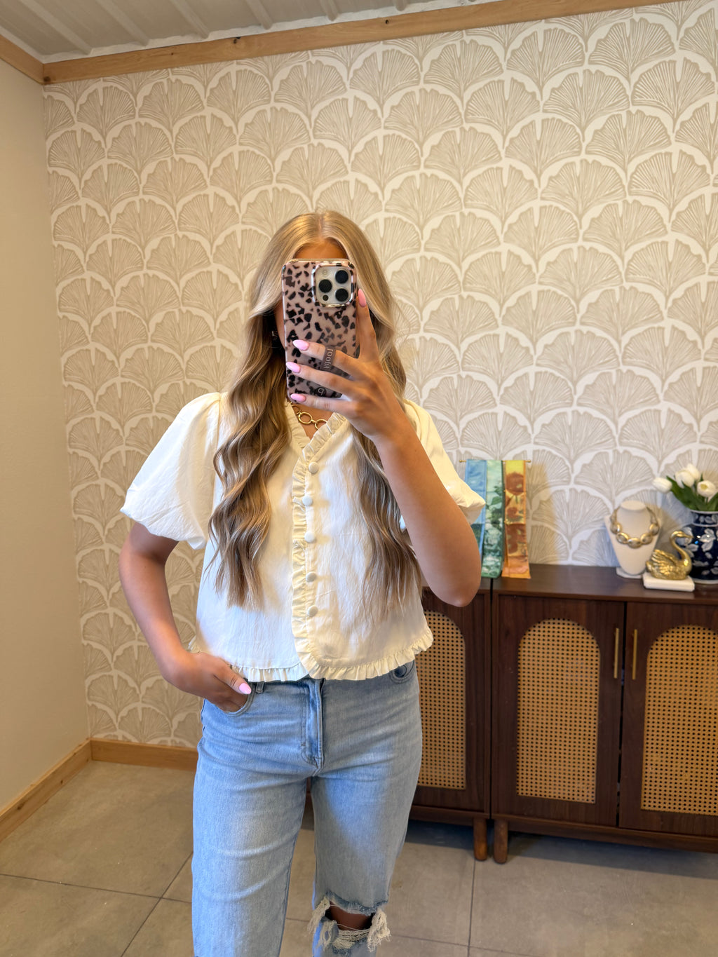 The Millie Bubble Sleeve Top