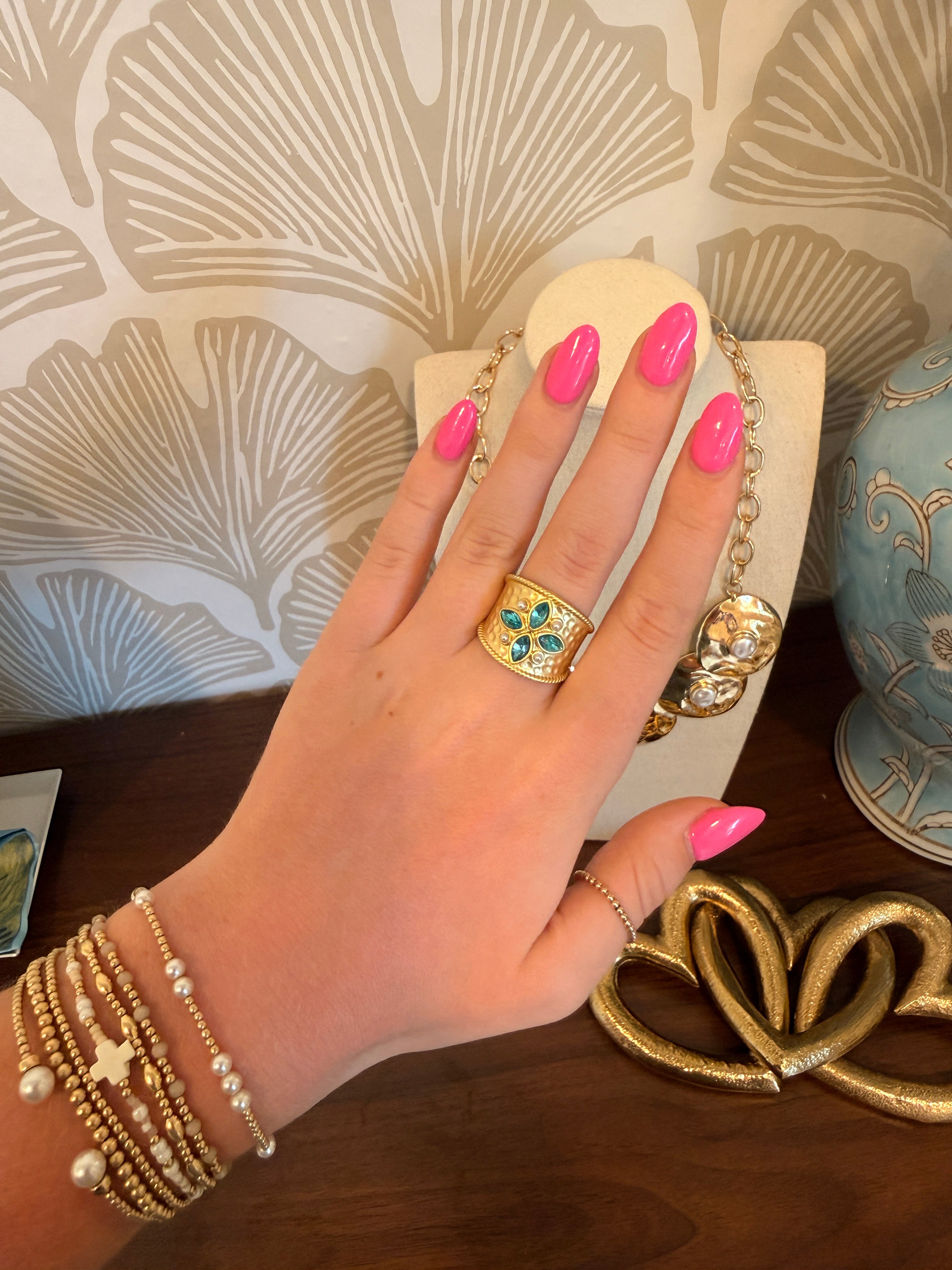 Bold Blue Coast Ring