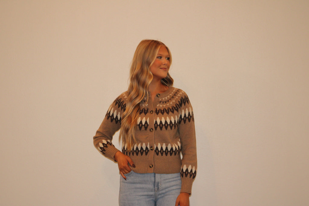 Toffee Patterned Sweater