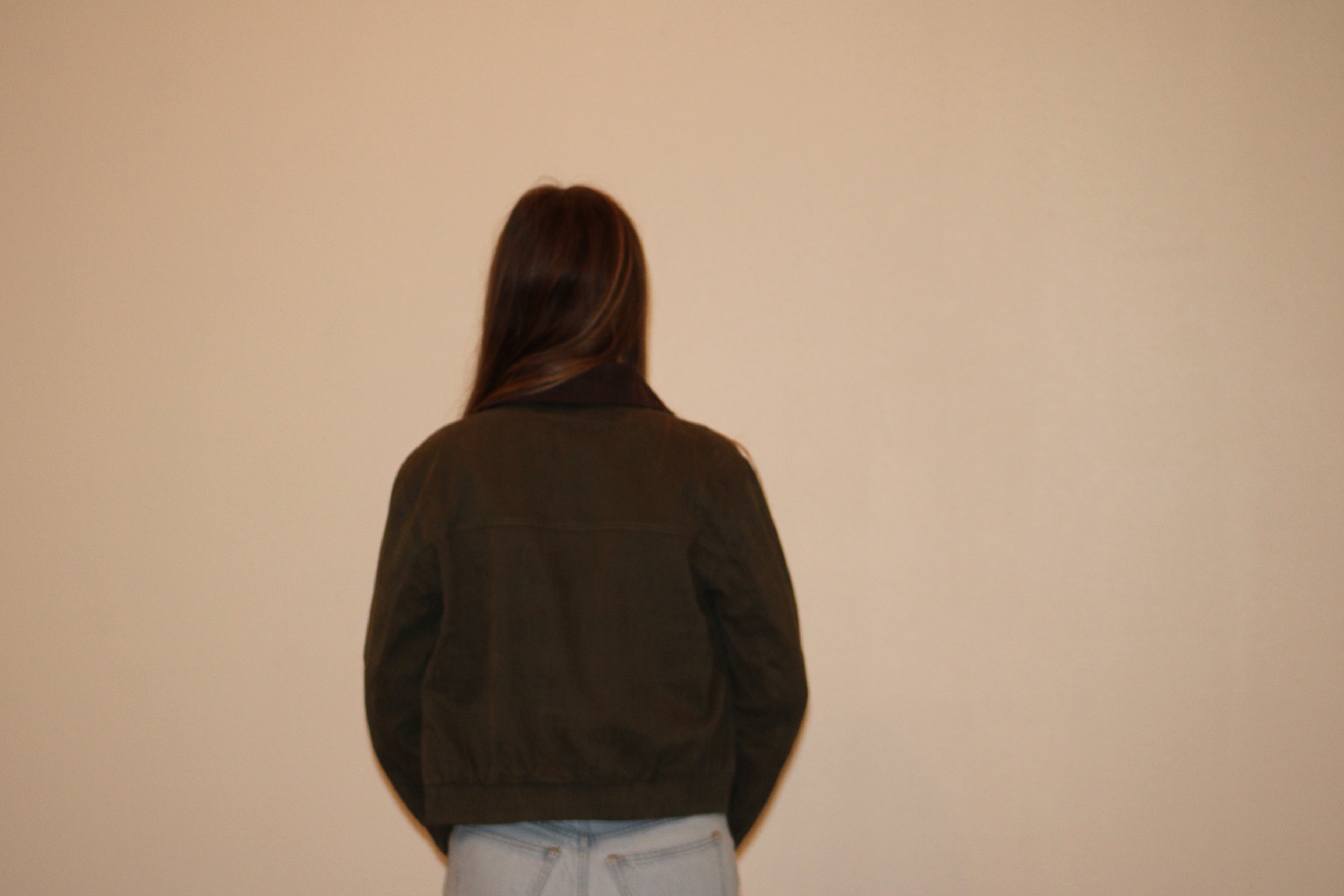 Contrast Corduroy Jacket