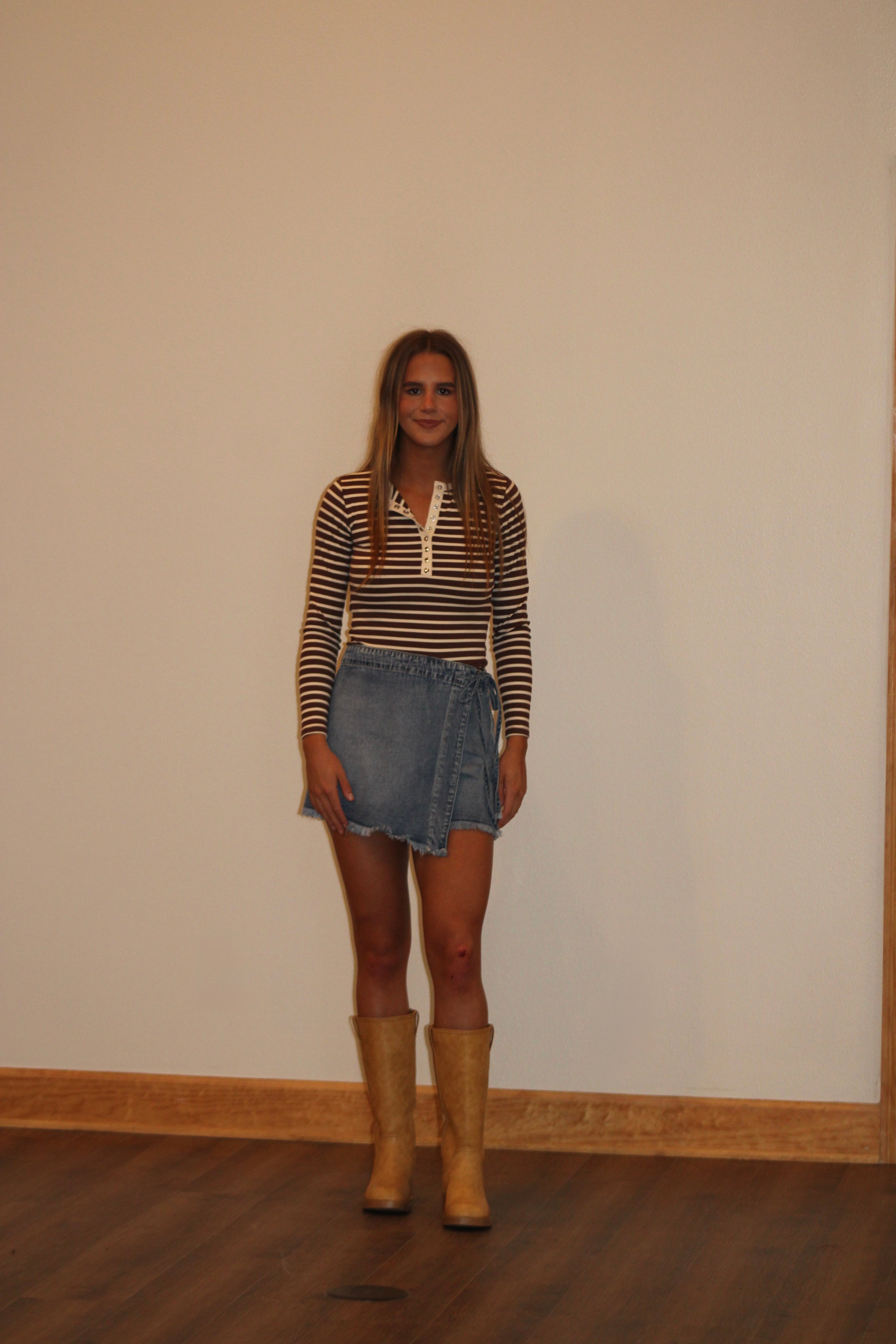 Denim and Bows Skort