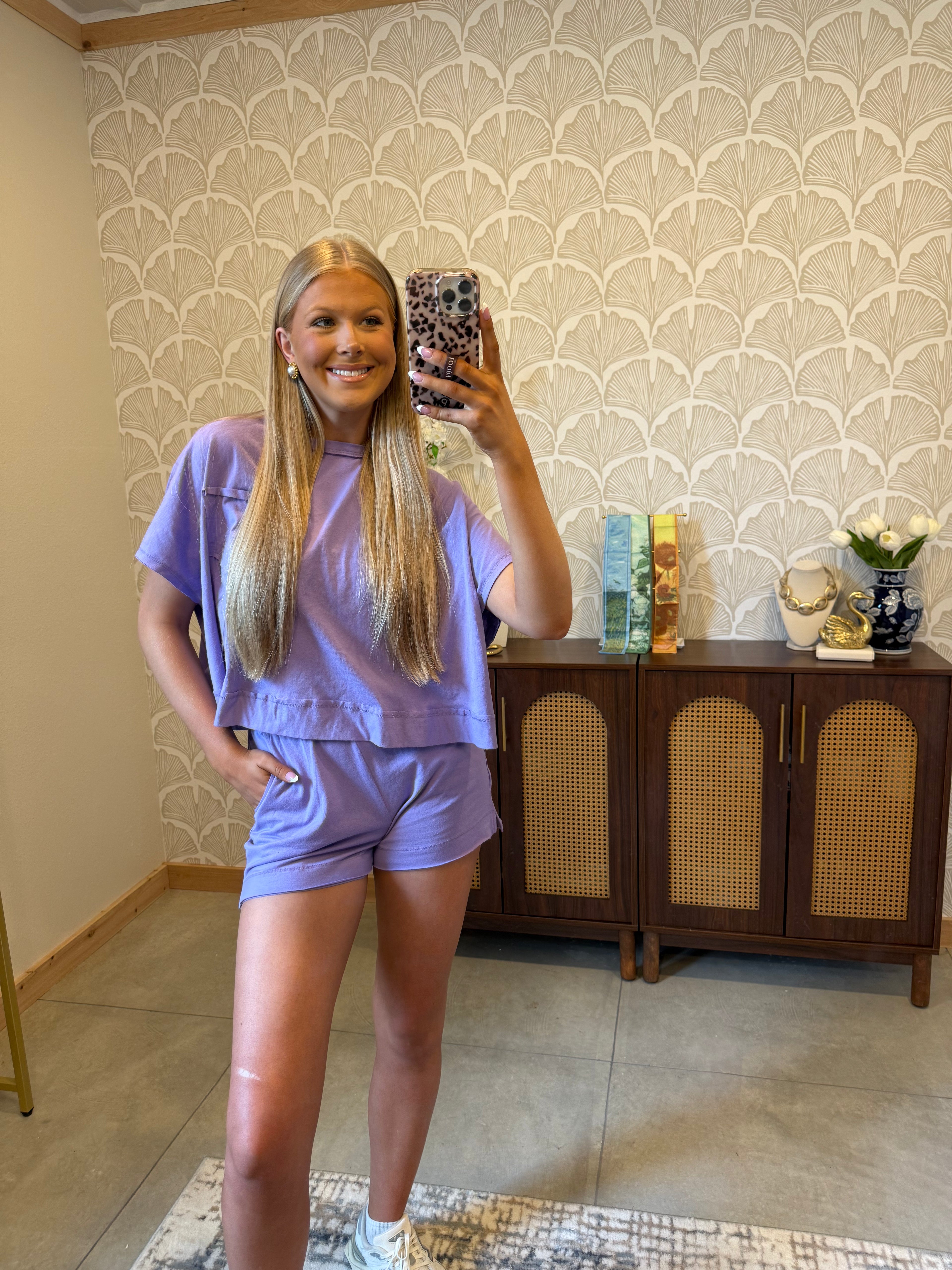 The Violet Top and Shorts Set