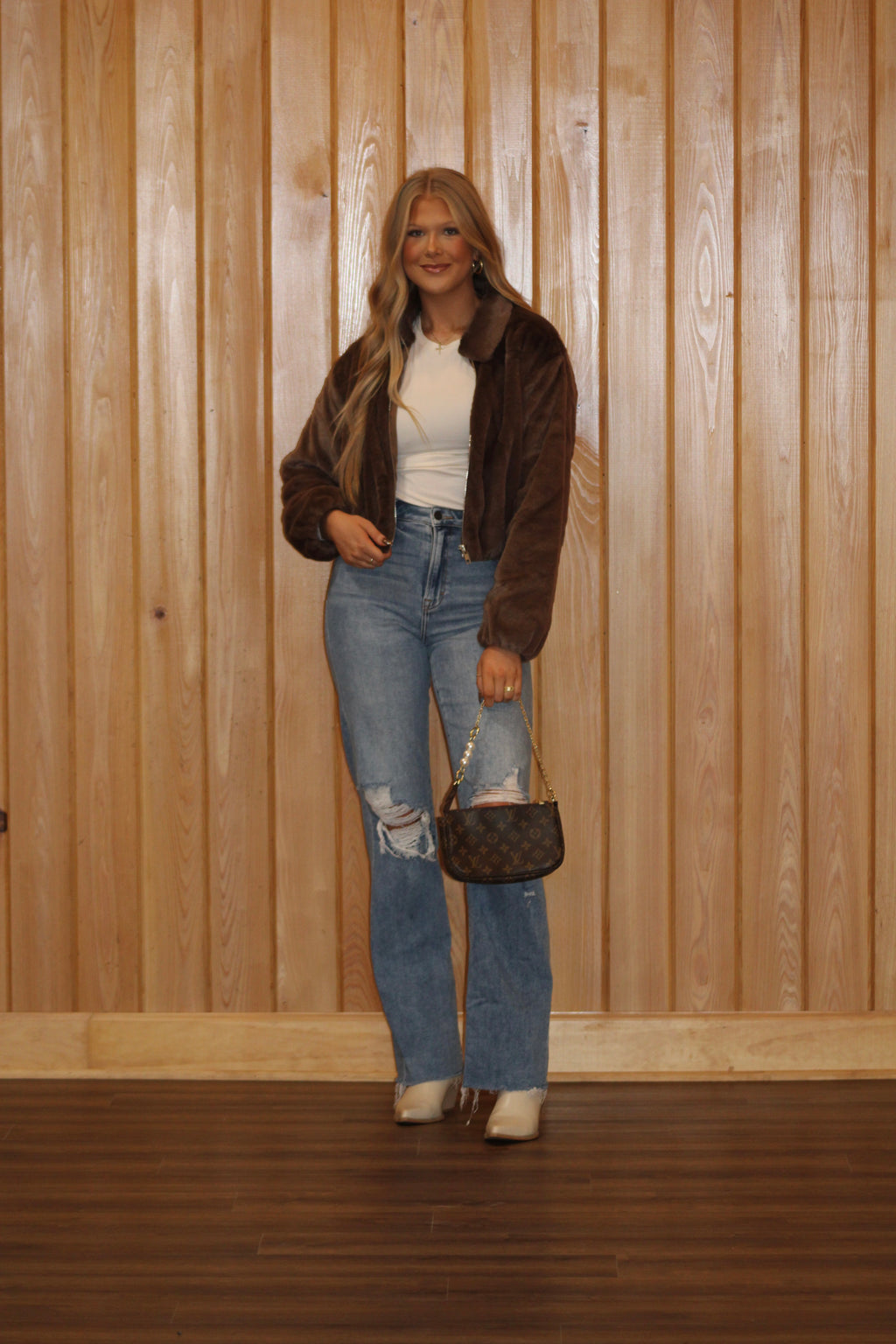 Finley Fur Zip Up Jacket