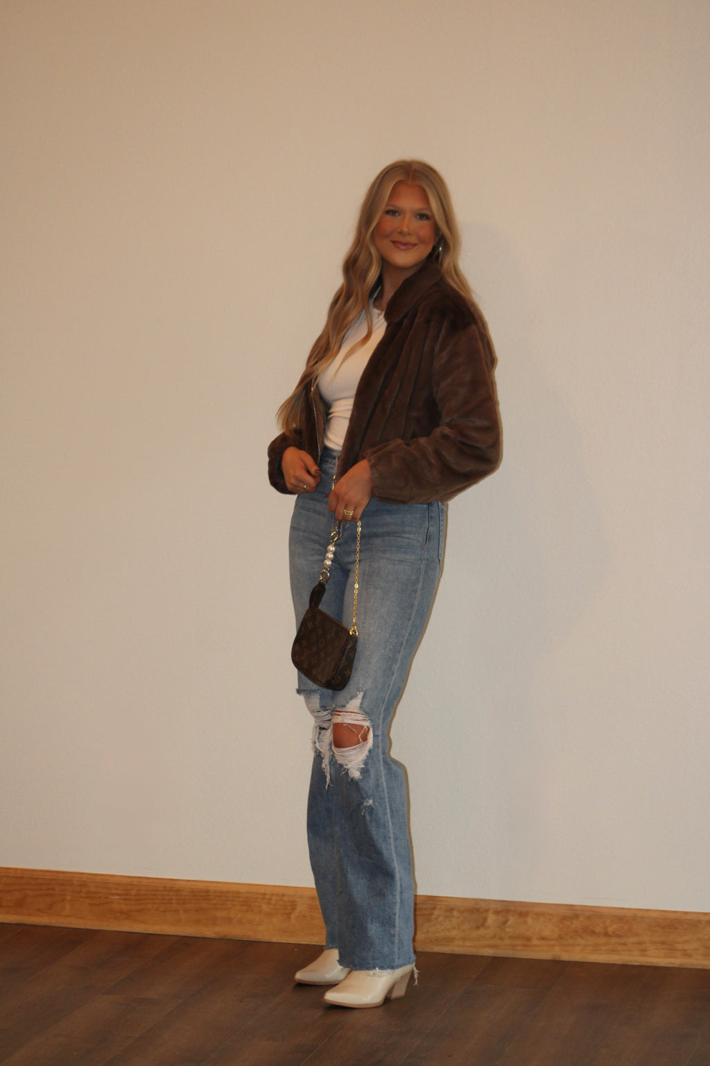 Finley Fur Zip Up Jacket