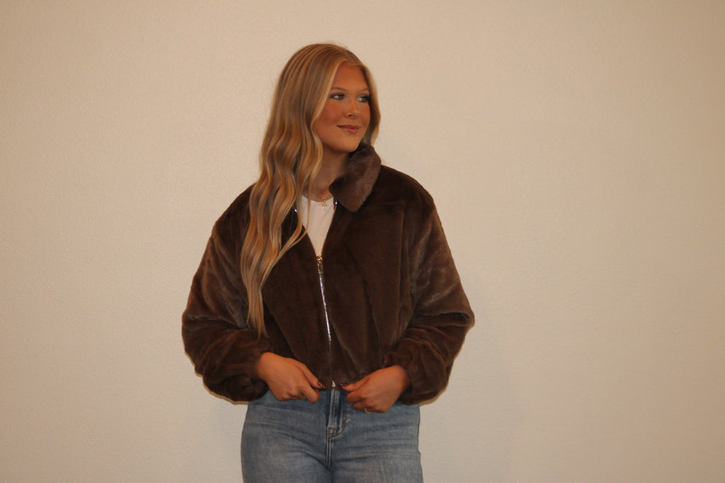 Finley Fur Zip Up Jacket