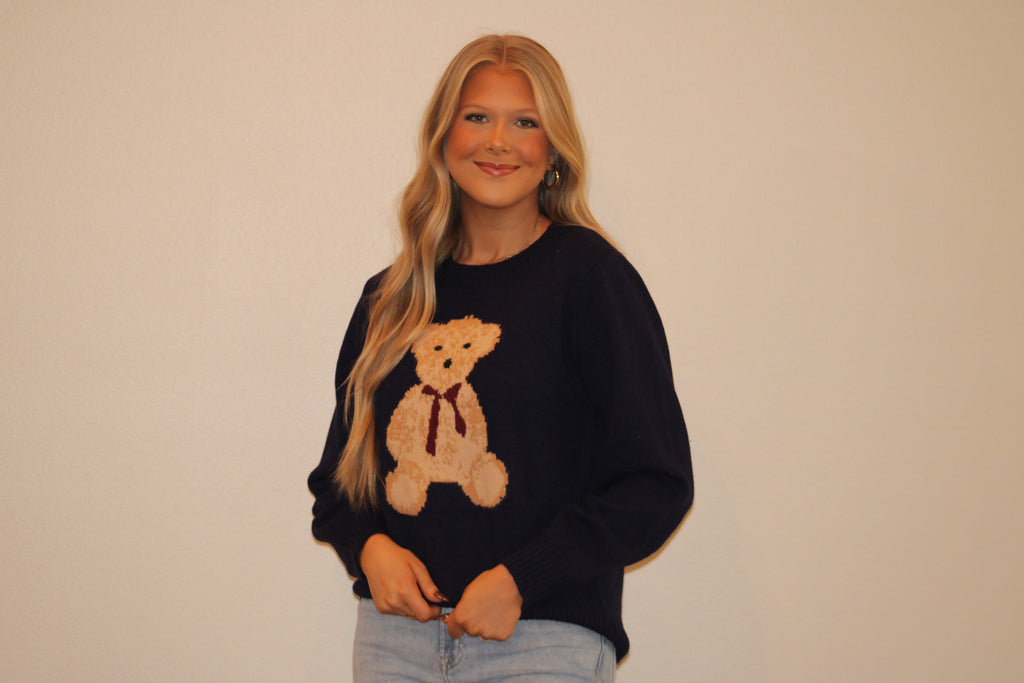 Navy Teddy Sweater